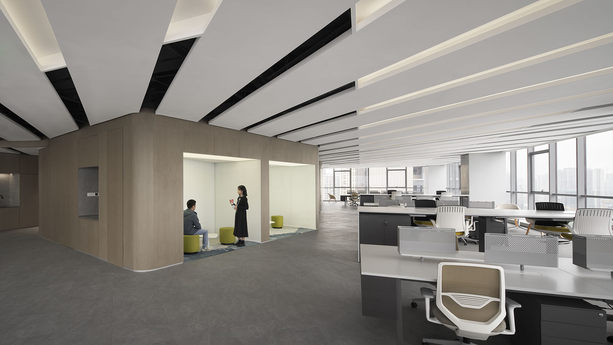 辦公室設計,地產公司辦公室設計,現代風格辦公室設計,辦公室設計方案,辦公室設計案例,辦公室改造,辦公室裝修,萬聲西南城市總部,成都,AND lab 納間建築設計