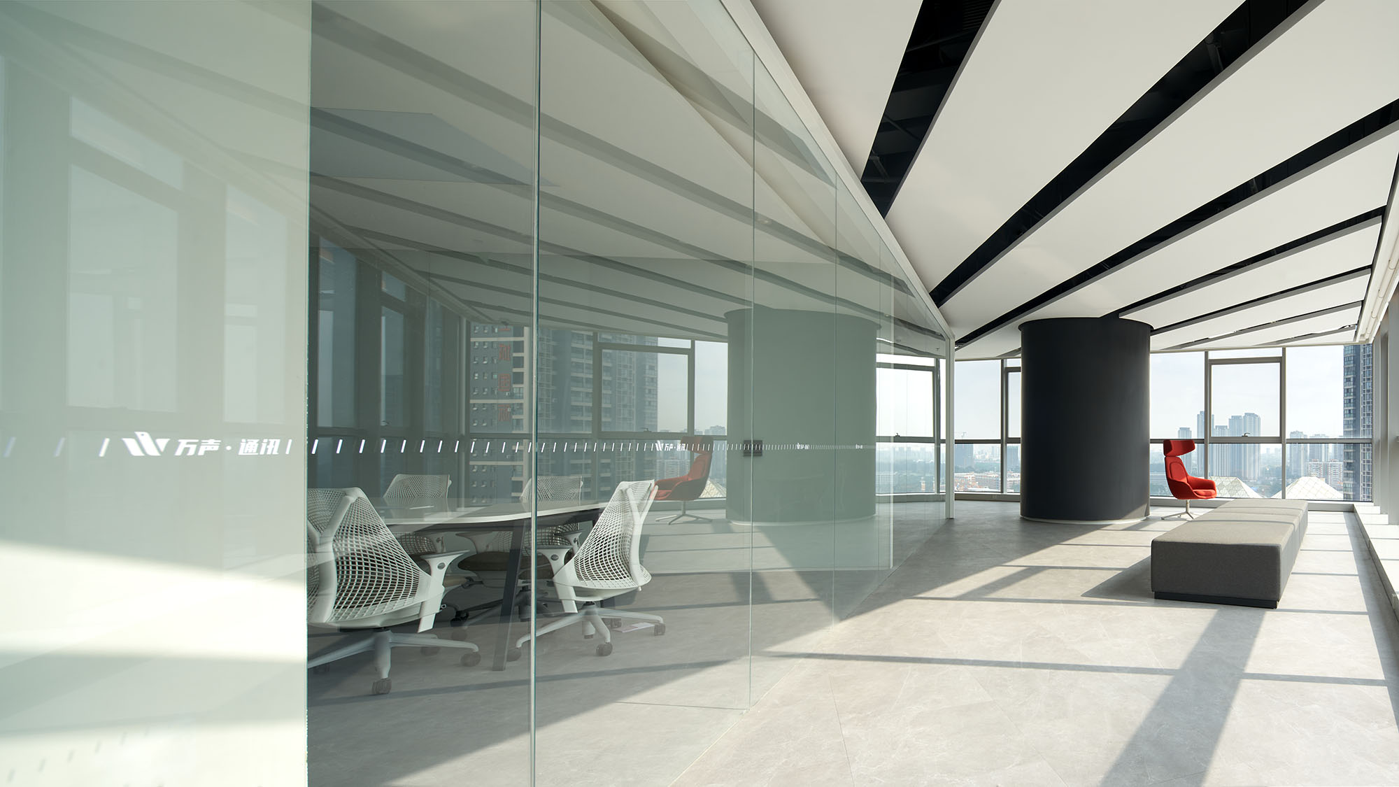 辦公室設計,地產公司辦公室設計,現代風格辦公室設計,辦公室設計方案,辦公室設計案例,辦公室改造,辦公室裝修,萬聲西南城市總部,成都,AND lab 納間建築設計