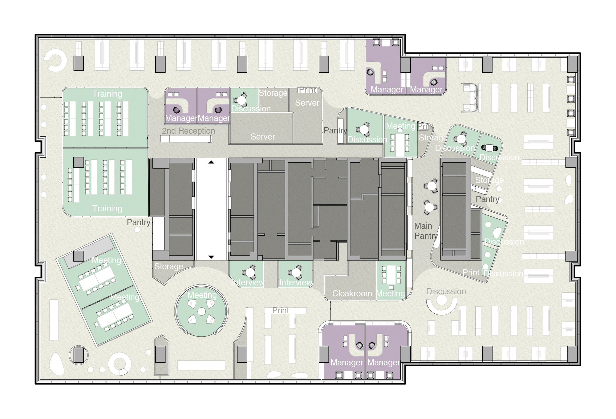 辦公室設計,地產公司辦公室設計,現代風格辦公室設計,辦公室設計方案,辦公室設計案例,辦公室改造,辦公室裝修,萬聲西南城市總部,成都,AND lab 納間建築設計