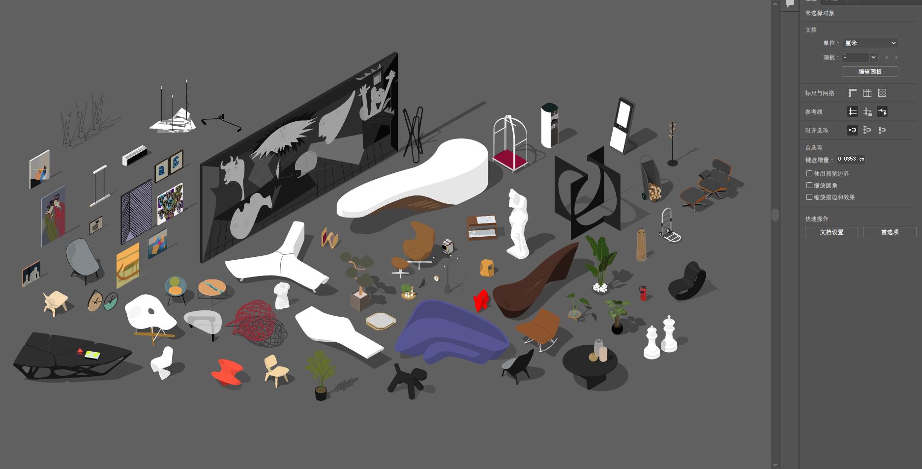 軟裝素材,等軸測場景素材,等軸測素材下載,軟裝等軸測圖,等軸測圖製作,軟裝設計素材