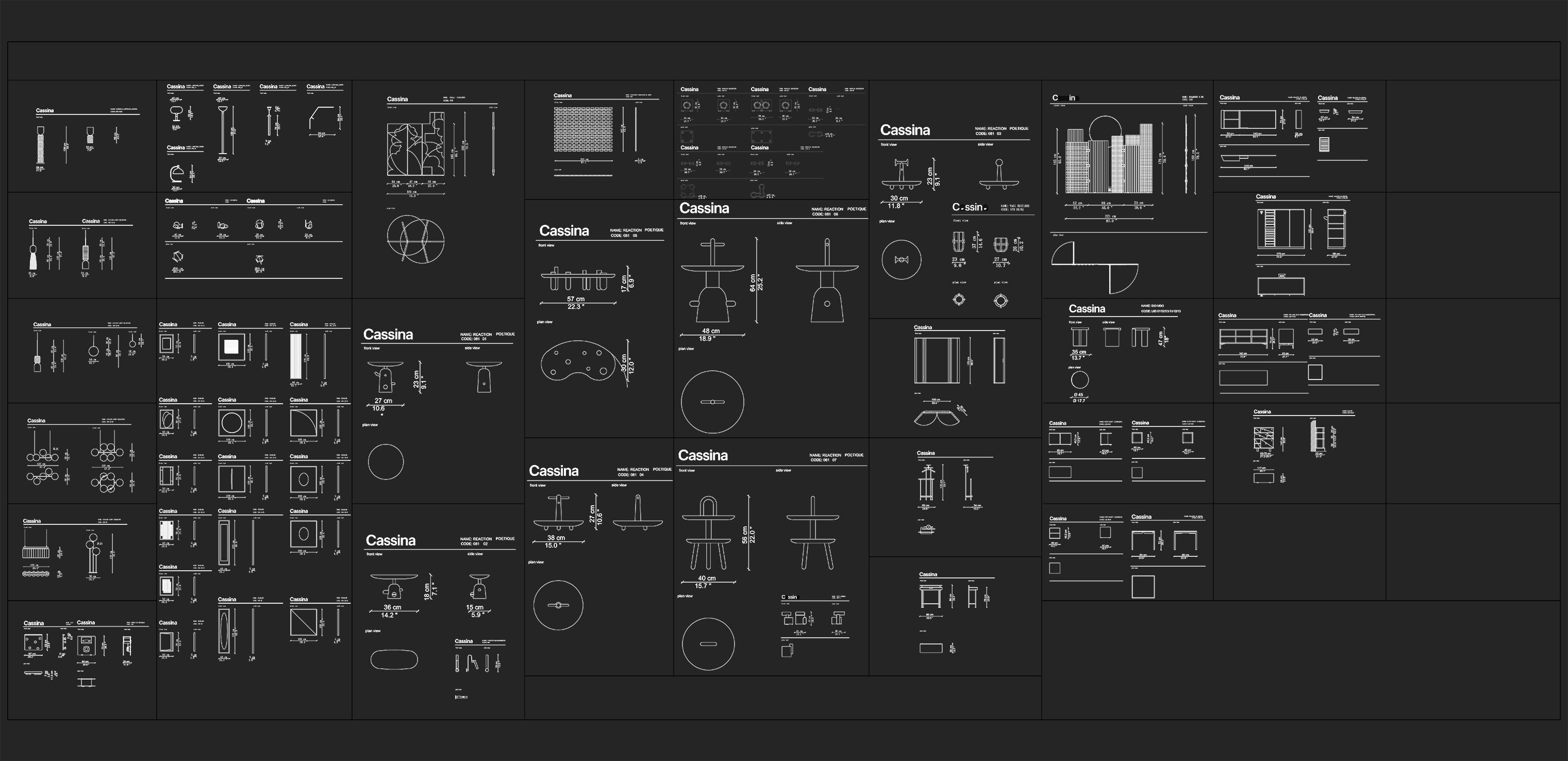 創意家具CAD圖集,頂級cad圖庫,網紅家具CAD圖庫,網紅家具CAD圖集,GUBI 原創進口家具圖庫,設計師必備CAD圖庫,卡西納家具圖庫,CASSINA