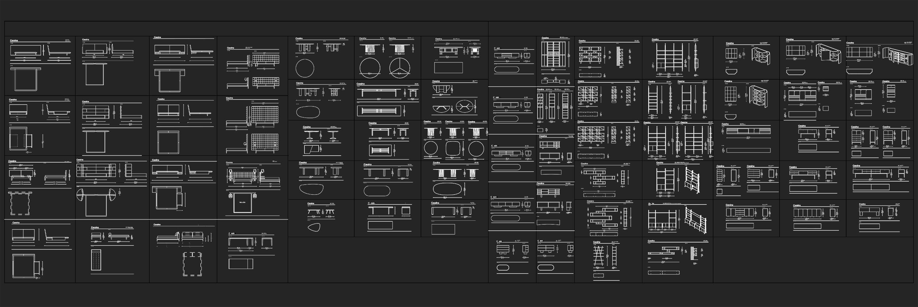 創意家具CAD圖集,頂級cad圖庫,網紅家具CAD圖庫,網紅家具CAD圖集,GUBI 原創進口家具圖庫,設計師必備CAD圖庫,卡西納家具圖庫,CASSINA