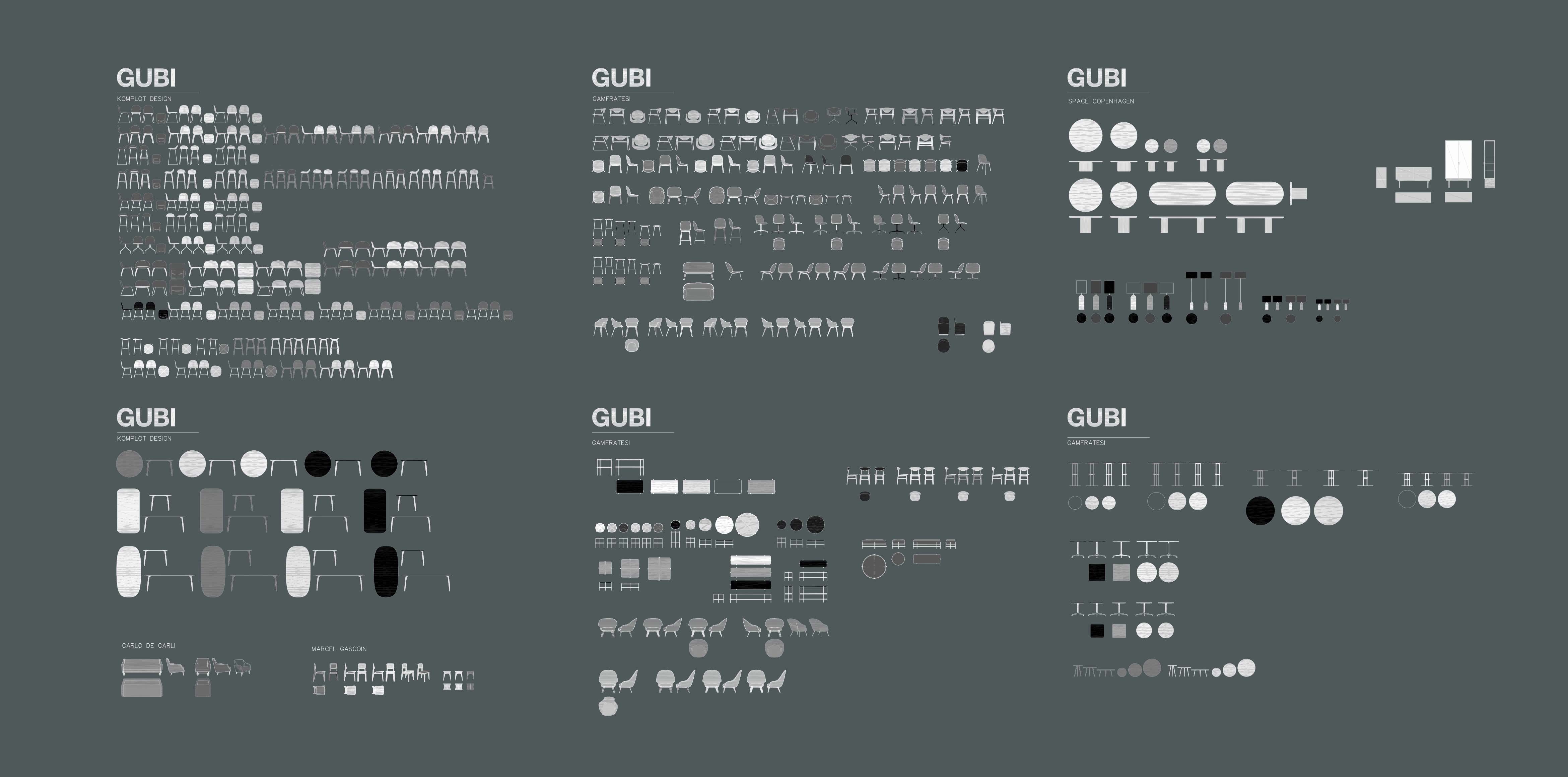 創意家具CAD圖集,頂級cad圖庫,網紅家具CAD圖庫,網紅家具CAD圖集,GUBI 原創進口家具圖庫,設計師必備CAD圖庫