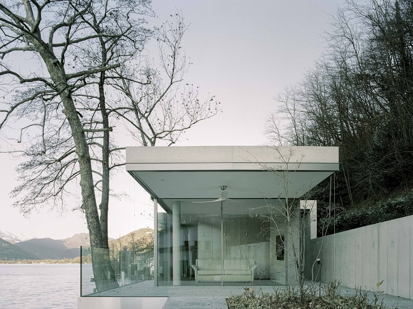 Raffaele Cammarata,瑞士,住宅設計,國外住宅設計案例,極簡風格,度假屋設計,獨棟住宅,50㎡,湖景度假屋