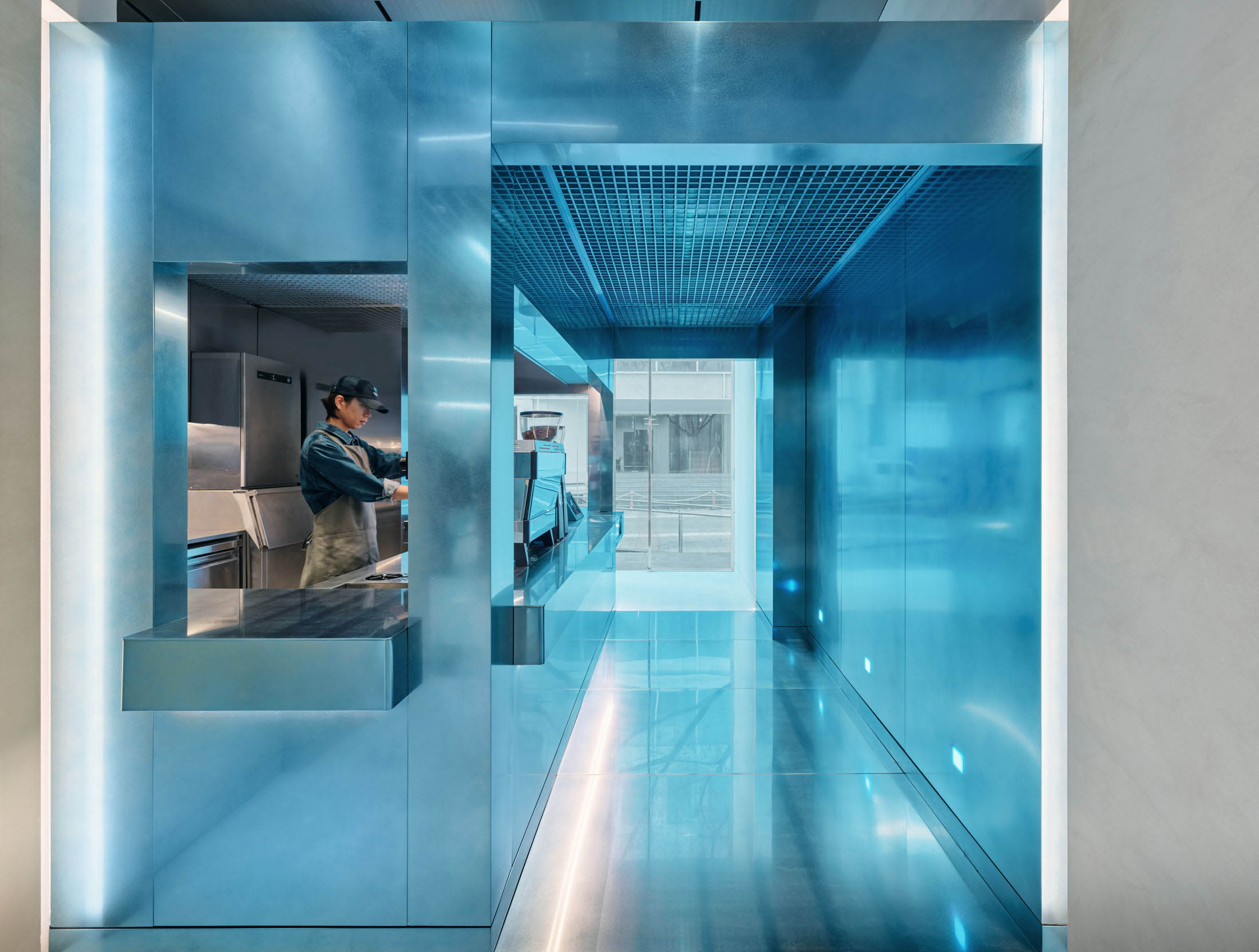 Teo Yang Studio,咖啡廳設計案例,咖啡店設計,韓國,首爾,小藍瓶咖啡,BLUE BOTTLE COFFEE,咖啡廳設計,小藍瓶咖啡店設計案例,網紅咖啡廳,創意咖啡店