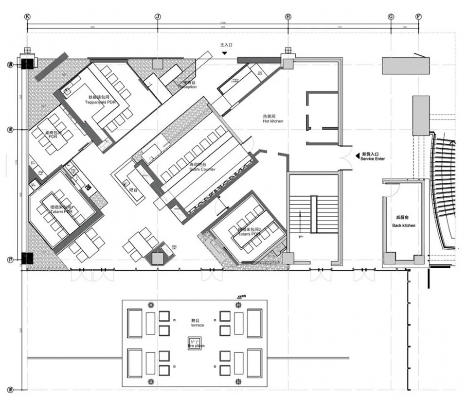 日本料理餐廳設計,餐廳設計,日料店設計,餐廳設計案例,餐廳設計方案,日式主題餐廳設計,壽司店設計,現代風格餐廳設計,貴陽,Akari·燈餐廳,odd設計事務所