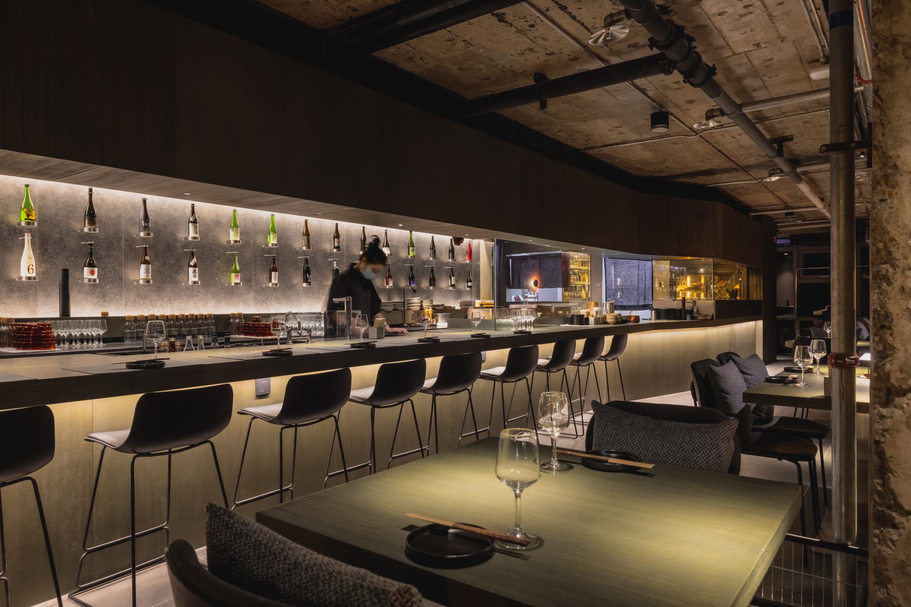 餐廳設計,日式餐廳設計,日料店設計,餐廳設計案例,餐廳設計方案,餐廳裝修,MONOHINIby者火餐廳,DAGA大觀建築設計