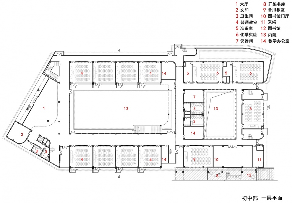 小學設計,學校設計,校園設計,學校設計案例,校園改造,學校裝修,中學設計,成都外國語學校仁壽校區,成都,江蘇中銳華東建築設計研究院有限公司榮朝暉工作室