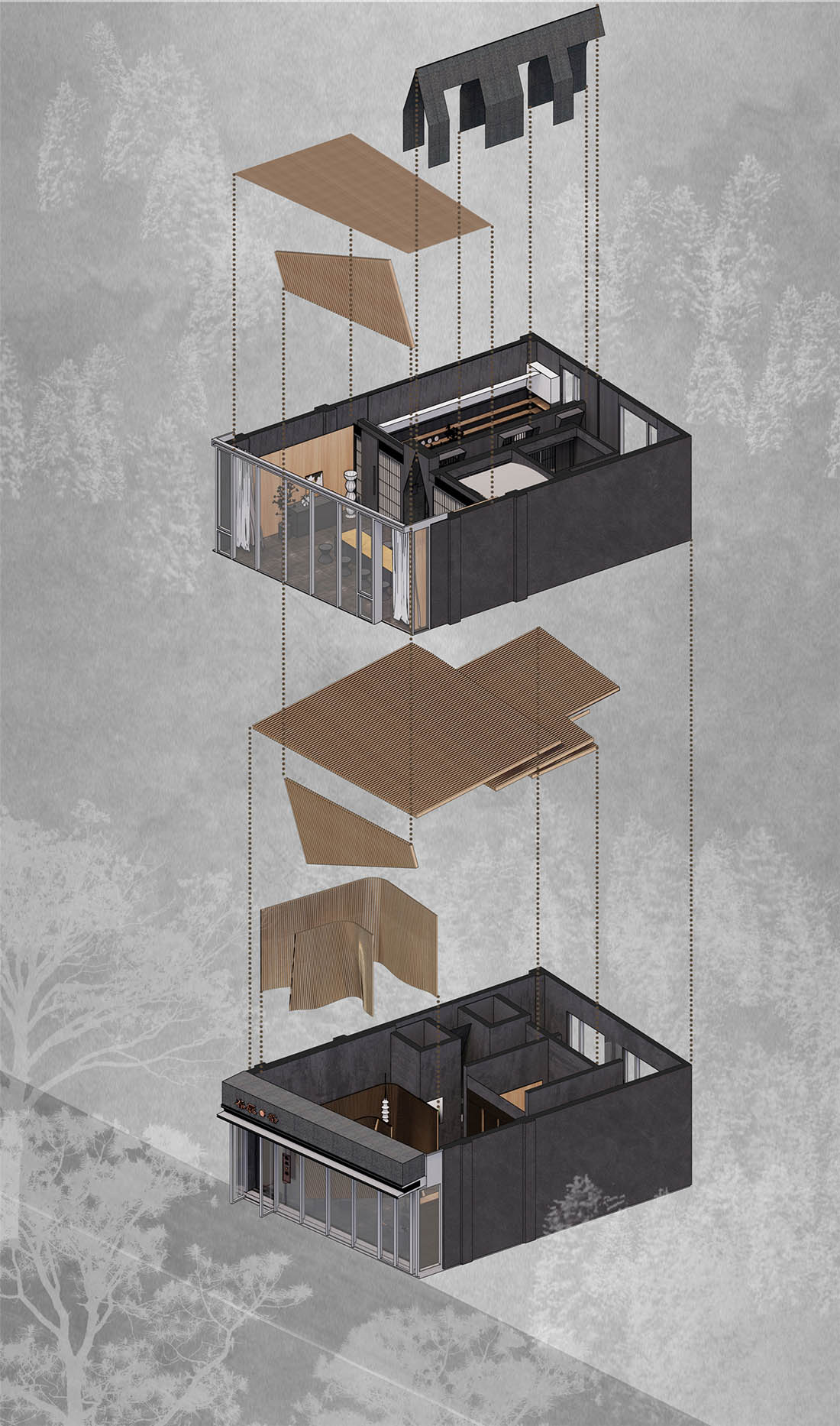 茶室設計,茶室設計案例,茶室設計方案,茶空間設計,生活美學館設計,杭州,《春辰Spring Up》茶書房,尋常設計事務所