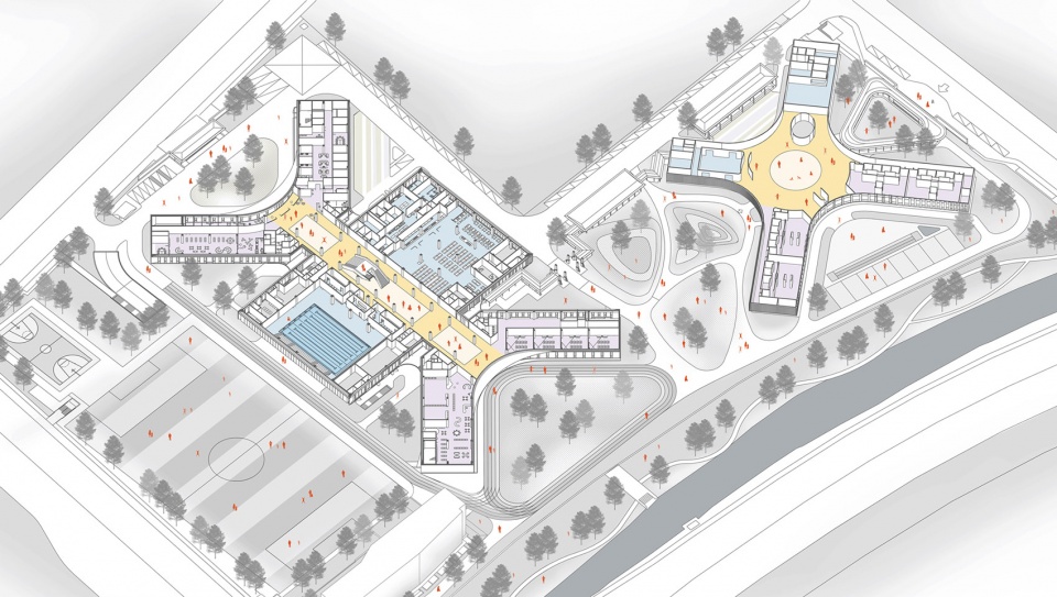 幼兒園設計,中學設計,小學設計,學校設計,校園設計,學校設計案例,校園改造,學校裝修,HIS杭州國際學校,杭州,line+建築事務所,gad