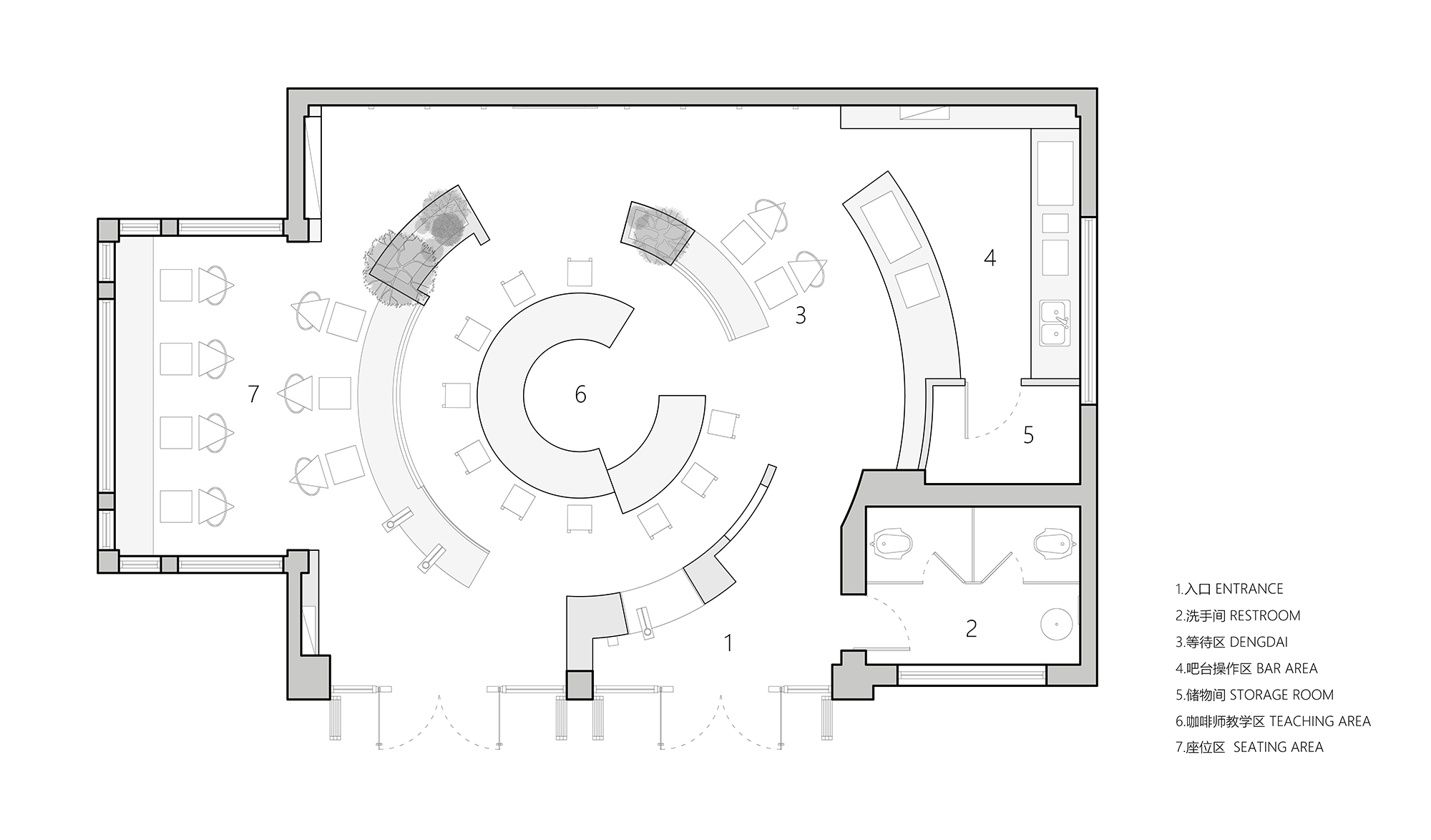 咖啡廳設計案例,咖啡廳設計方案,咖啡店設計,咖啡廳設計,小咖啡店設計,網紅咖啡廳,創意咖啡店,蘇州,老街裏的咖啡培訓工坊,lim cafe,楊楠,平介設計