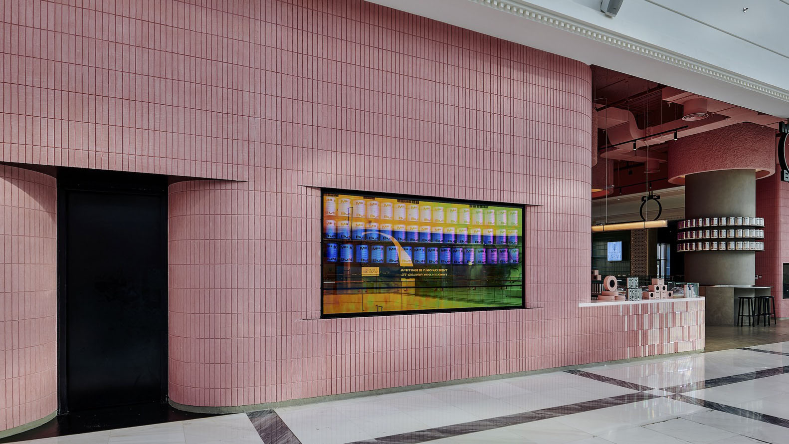 Rabih Geha Architects,卡塔爾,快餐店設計,餐廳設計案例,MILK BUN,休閑餐廳設計