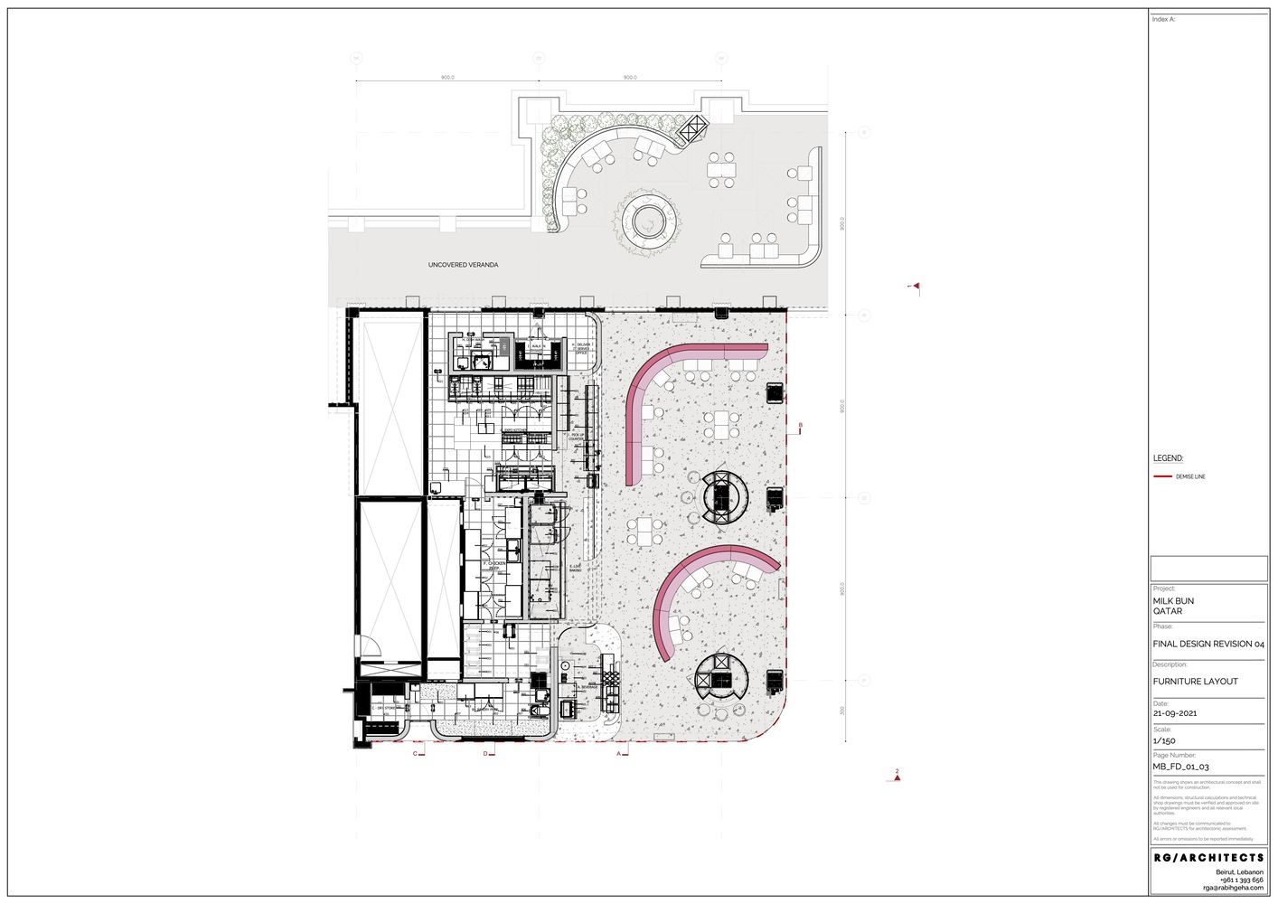 Rabih Geha Architects,卡塔爾,快餐店設計,餐廳設計案例,MILK BUN,休閑餐廳設計