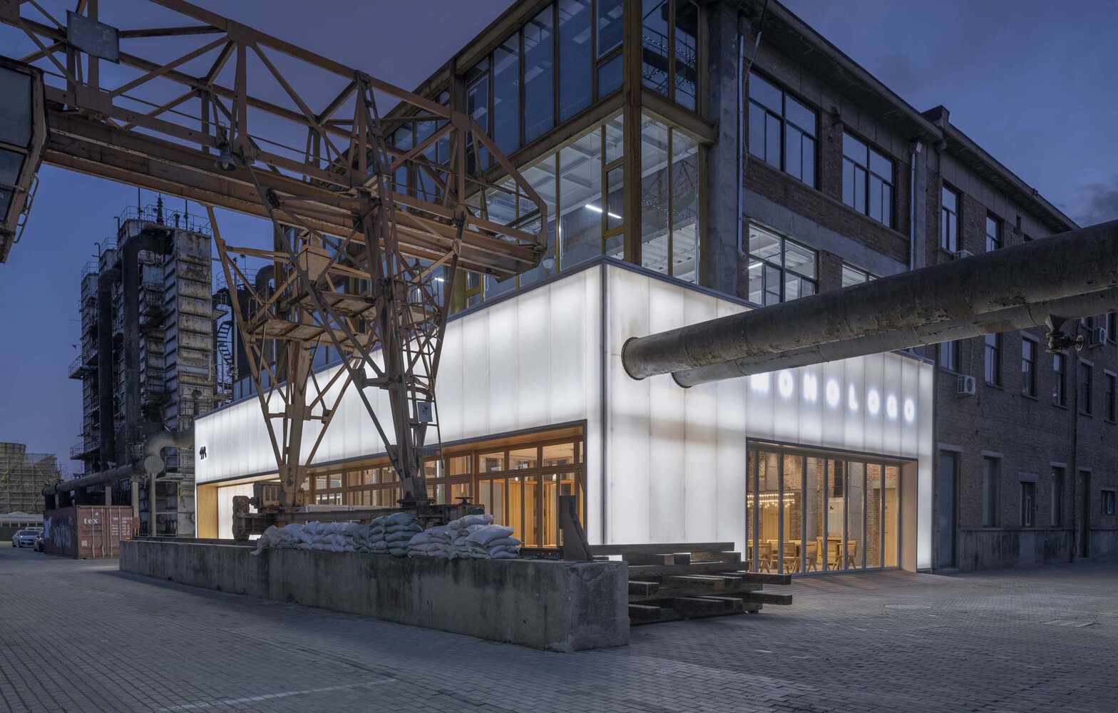 北京咖啡店設計,咖啡店設計,咖啡店設計案例,北京咖啡店,空間站建築師事務所,MONOLOGO,謨農咖啡,375㎡,咖啡廳設計,北京751創意園,北京謨農咖啡,空間站事務所