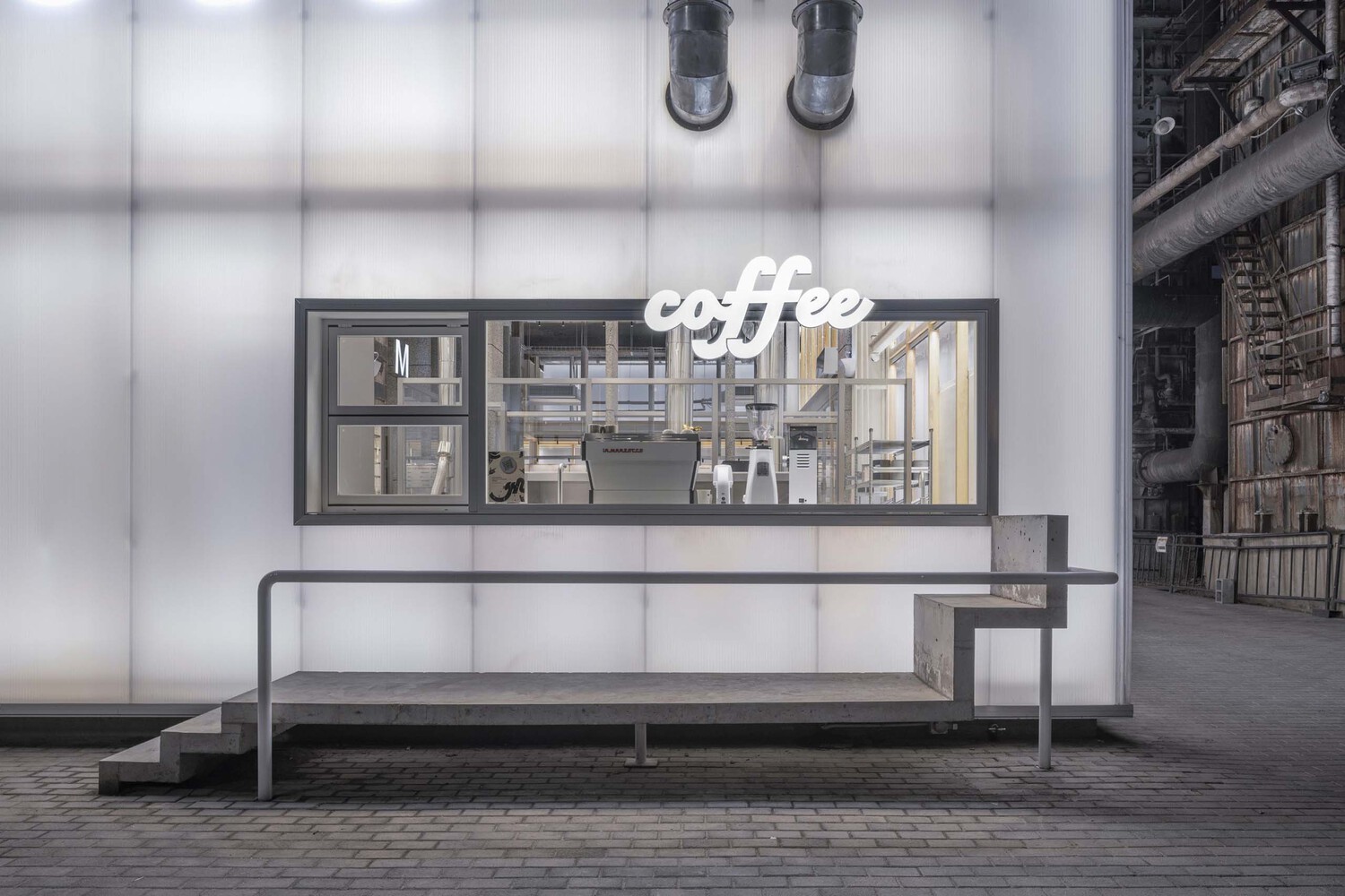 北京咖啡店設計,咖啡店設計,咖啡店設計案例,北京咖啡店,空間站建築師事務所,MONOLOGO,謨農咖啡,375㎡,咖啡廳設計,北京751創意園,北京謨農咖啡,空間站事務所