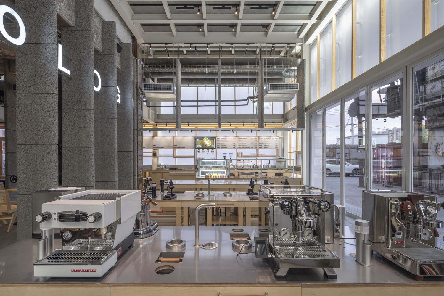 北京咖啡店設計,咖啡店設計,咖啡店設計案例,北京咖啡店,空間站建築師事務所,MONOLOGO,謨農咖啡,375㎡,咖啡廳設計,北京751創意園,北京謨農咖啡,空間站事務所