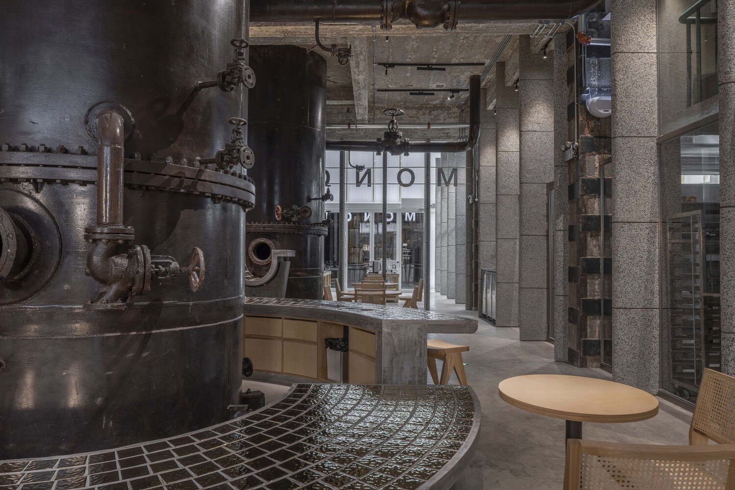 北京咖啡店設計,咖啡店設計,咖啡店設計案例,北京咖啡店,空間站建築師事務所,MONOLOGO,謨農咖啡,375㎡,咖啡廳設計,北京751創意園,北京謨農咖啡,空間站事務所