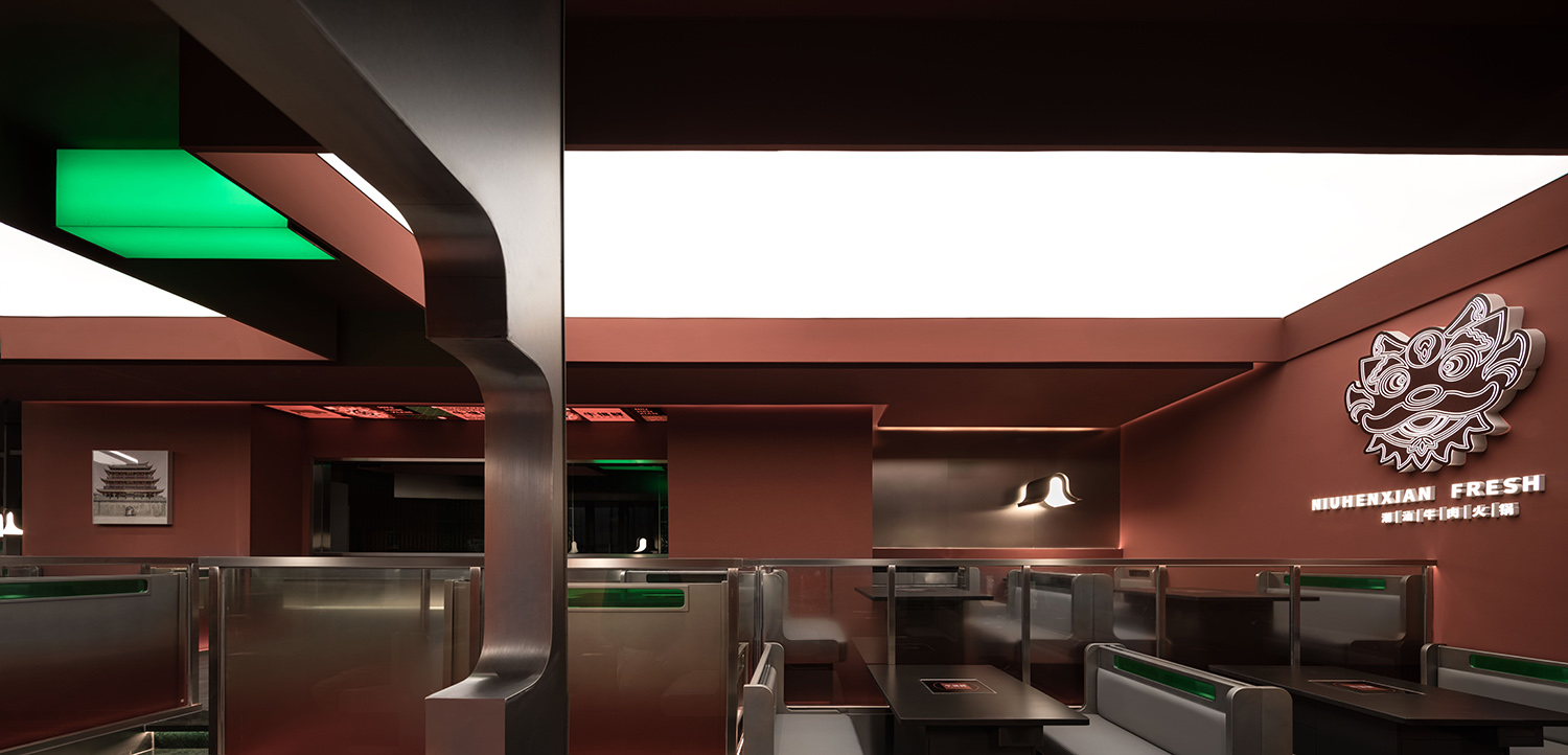 餐廳設計,餐廳設計方案,餐廳設計案例,火鍋店設計,火鍋店設計案例,火鍋店設計方案,火鍋店裝修,杭州,牛很鮮.潮汕牛肉火鍋萬象彙店,慢珊瑚設計