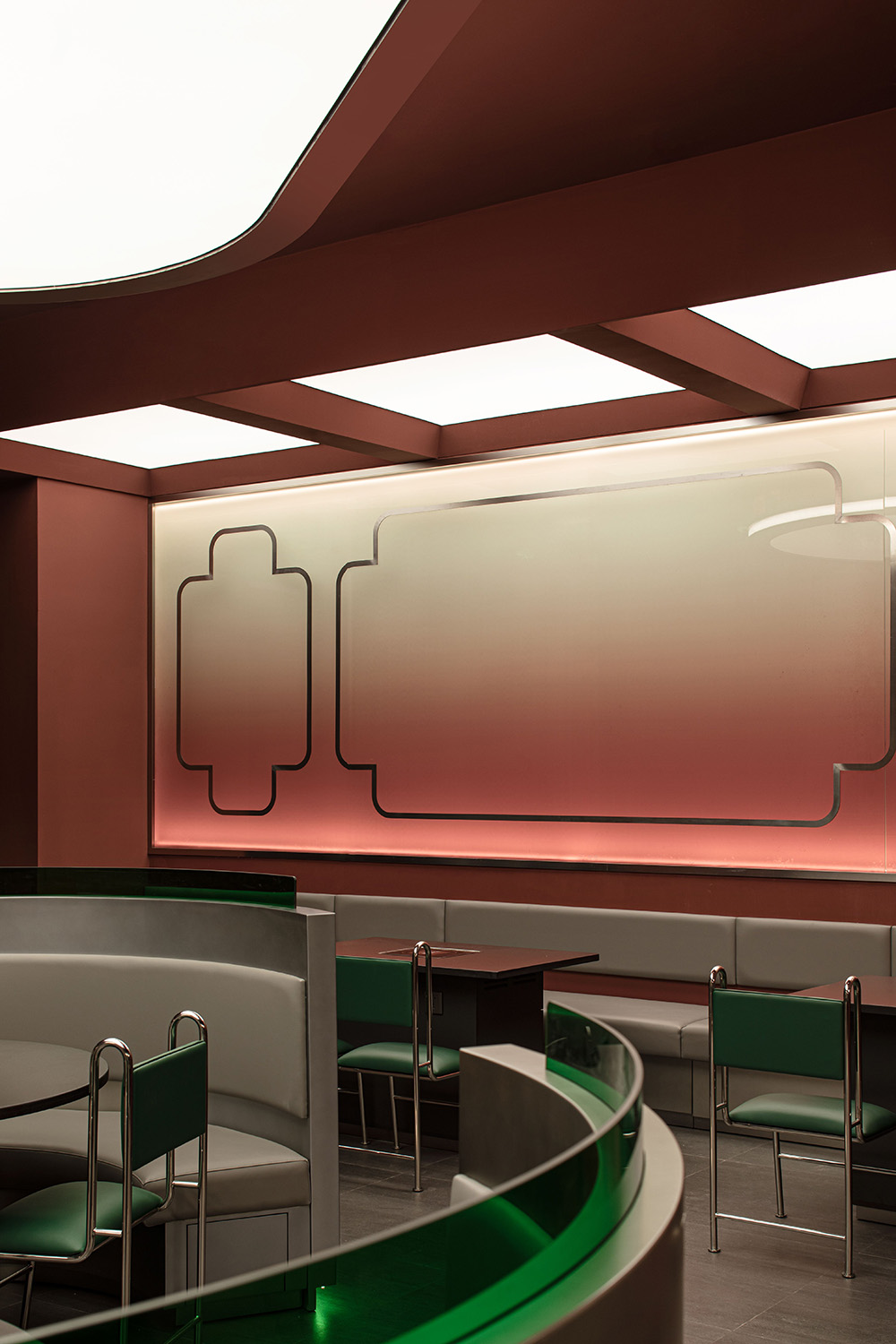 餐廳設計,餐廳設計方案,餐廳設計案例,火鍋店設計,火鍋店設計案例,火鍋店設計方案,火鍋店裝修,杭州,牛很鮮.潮汕牛肉火鍋萬象彙店,慢珊瑚設計