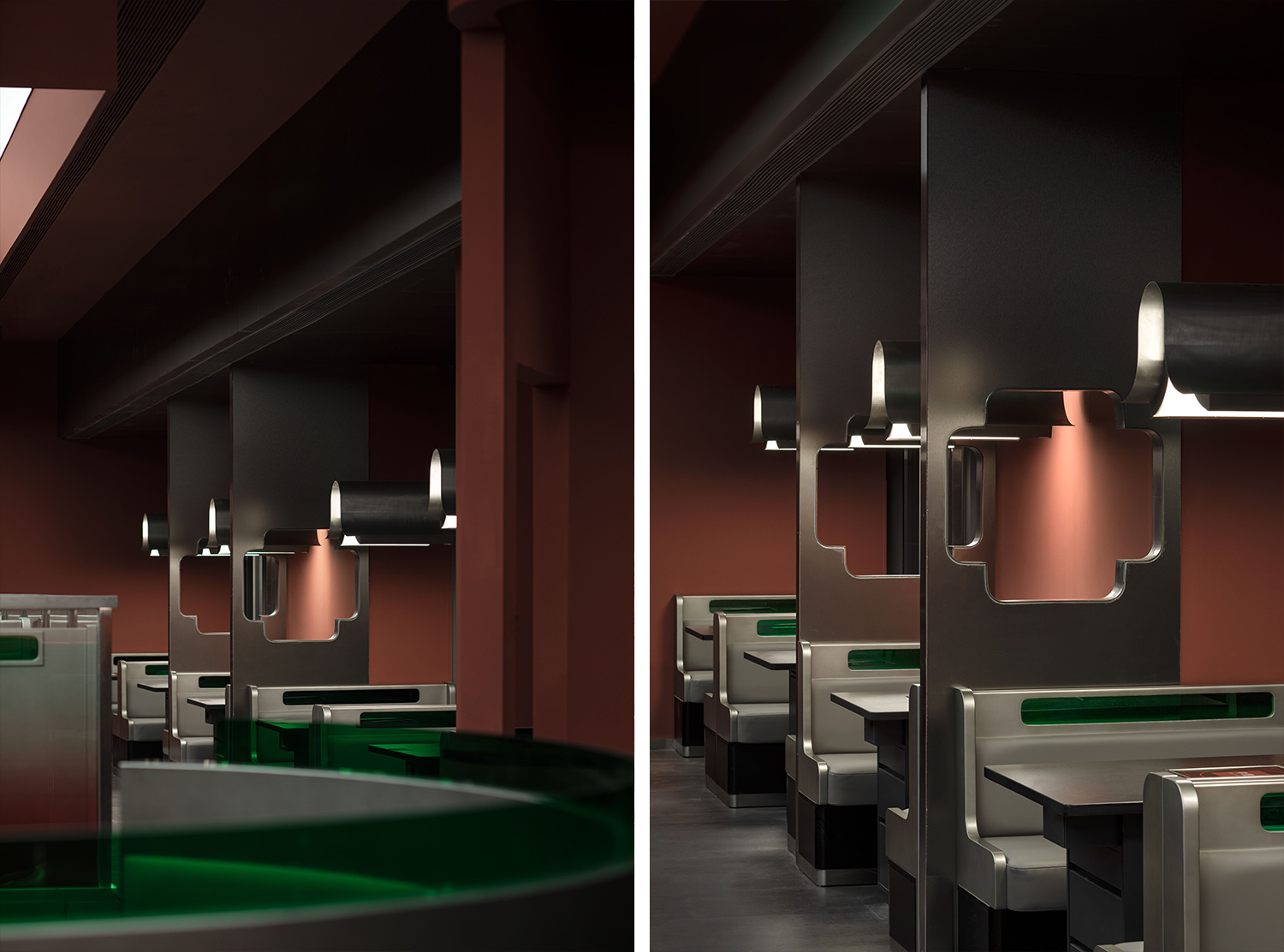 餐廳設計,餐廳設計方案,餐廳設計案例,火鍋店設計,火鍋店設計案例,火鍋店設計方案,火鍋店裝修,杭州,牛很鮮.潮汕牛肉火鍋萬象彙店,慢珊瑚設計