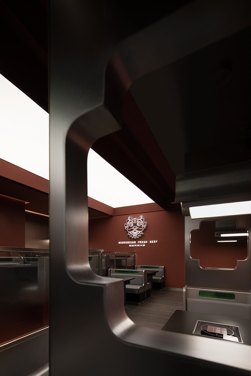 餐廳設計,餐廳設計方案,餐廳設計案例,火鍋店設計,火鍋店設計案例,火鍋店設計方案,火鍋店裝修,杭州,牛很鮮.潮汕牛肉火鍋萬象彙店,慢珊瑚設計