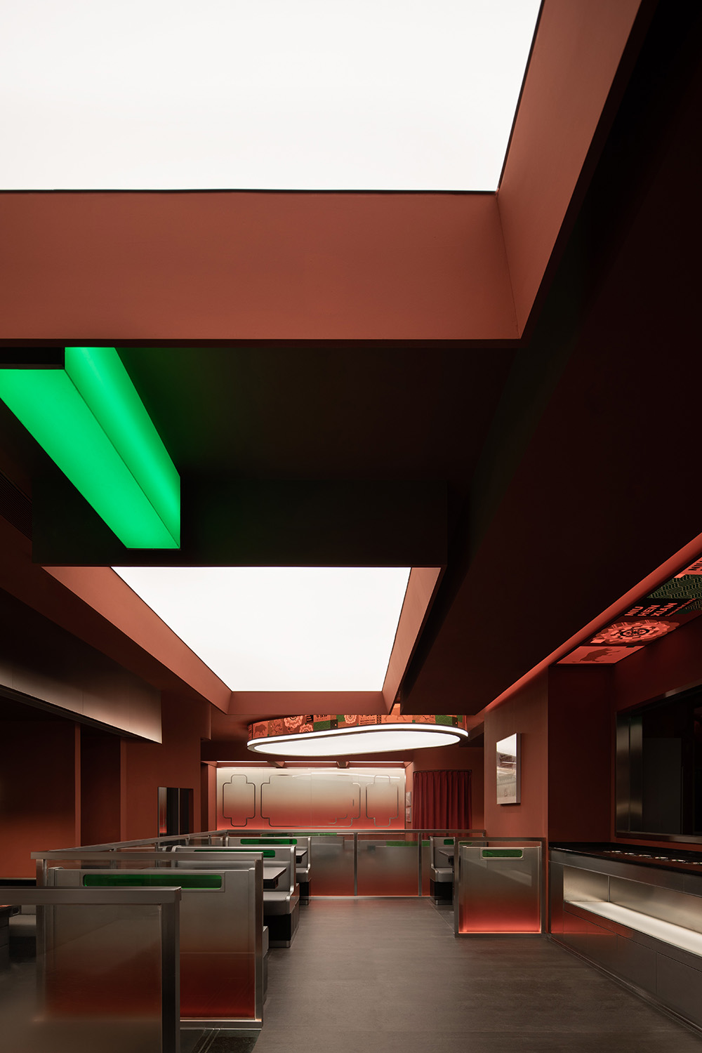 餐廳設計,餐廳設計方案,餐廳設計案例,火鍋店設計,火鍋店設計案例,火鍋店設計方案,火鍋店裝修,杭州,牛很鮮.潮汕牛肉火鍋萬象彙店,慢珊瑚設計