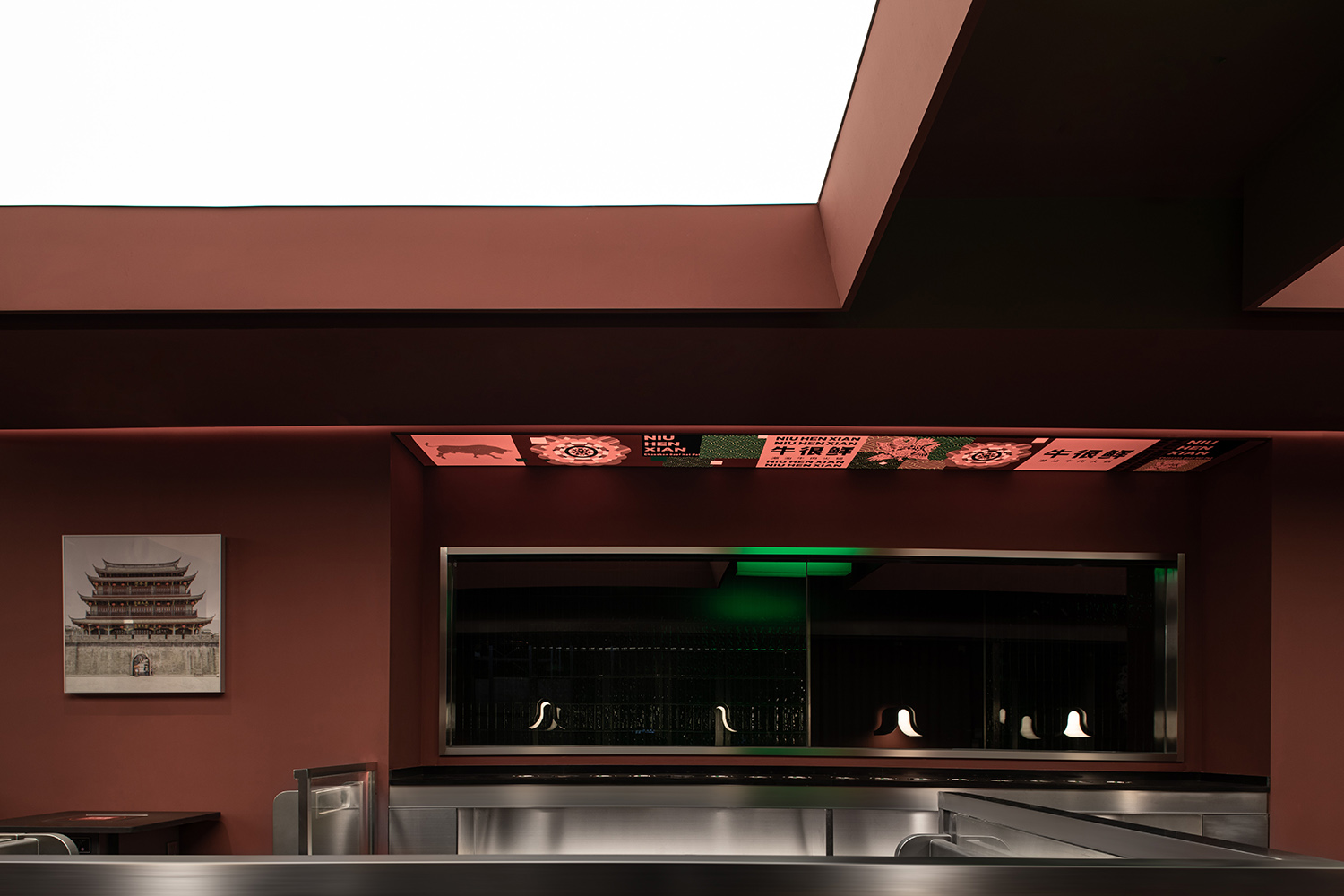 餐廳設計,餐廳設計方案,餐廳設計案例,火鍋店設計,火鍋店設計案例,火鍋店設計方案,火鍋店裝修,杭州,牛很鮮.潮汕牛肉火鍋萬象彙店,慢珊瑚設計