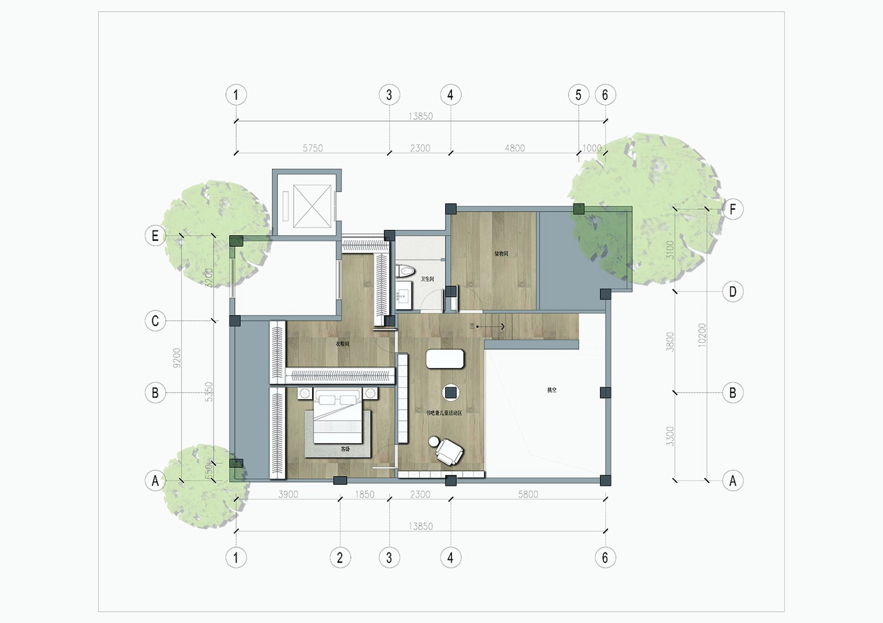 複式公寓設計,複式設計案例,述間設計,麗水,複式住宅,220㎡
