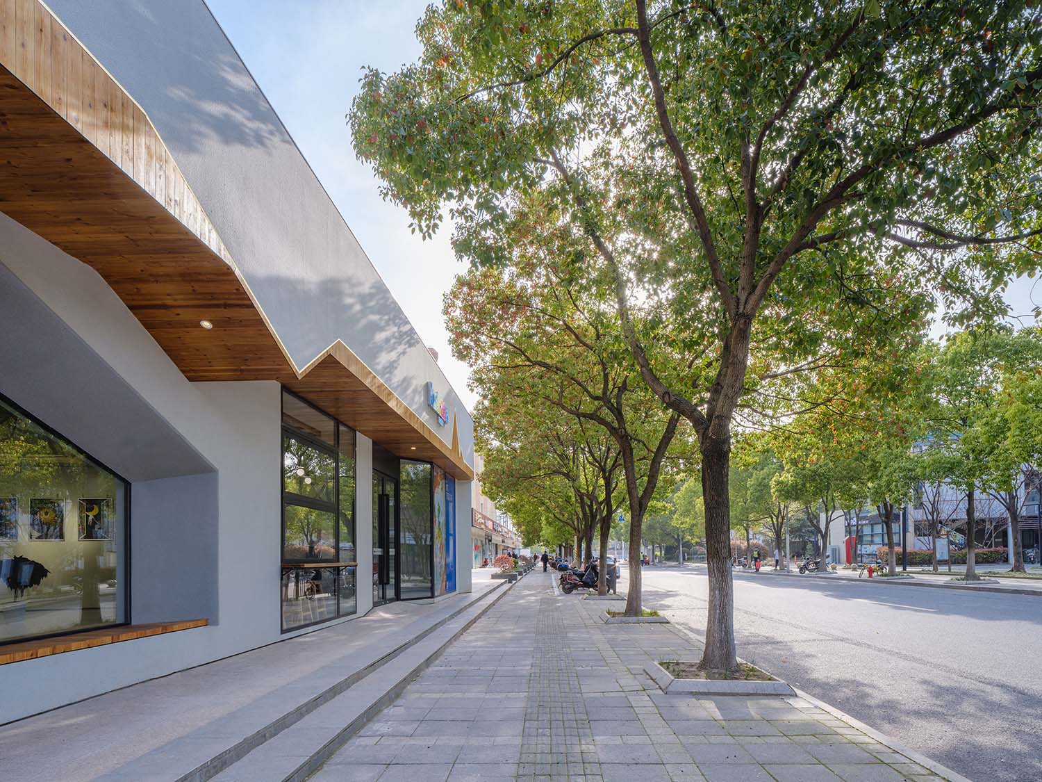 書店設計,商店設計,書店零售店設計,書店設計案例,書店設計方案,外立麵改造,書店外立麵改造設計,商店外立麵改造,上海,幸樂路城市書屋,三益建築設計