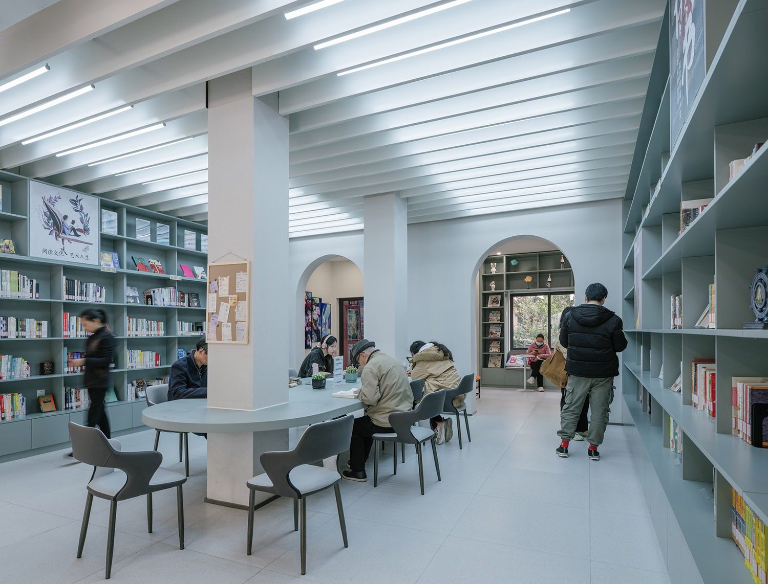 書店設計,商店設計,書店零售店設計,書店設計案例,書店設計方案,外立麵改造,書店外立麵改造設計,商店外立麵改造,上海,幸樂路城市書屋,三益建築設計