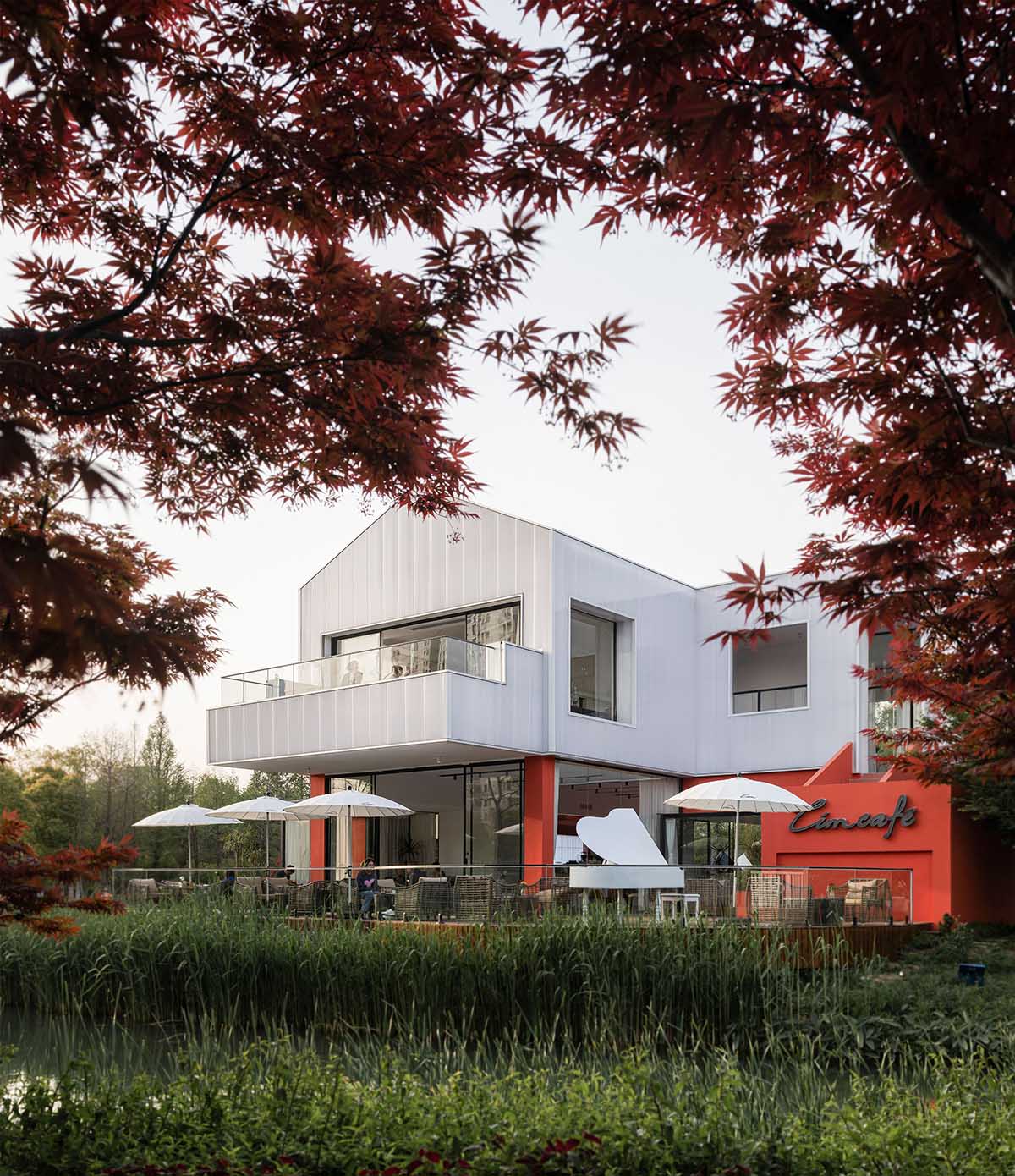 咖啡廳設計,咖啡館設計,咖啡廳設計方案,咖啡廳設計案例,創意咖啡廳設計,網紅咖啡廳設計,蘇州,LIM咖啡運河公園店,有點建築