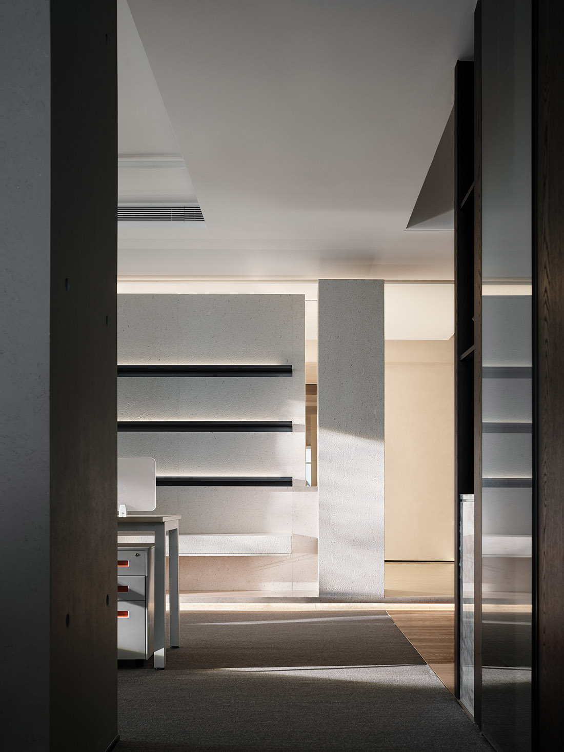 辦公室設計,設計公司辦公室案例,辦公室設計案例,辦公室設計方案,辦公室裝修,前川設計辦公室,溫潤自然精神之域,深圳,前川設計