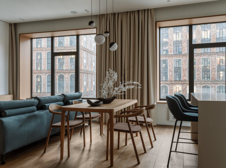 Flatforfox Design｜144㎡，莫斯科明亮優雅三室公寓