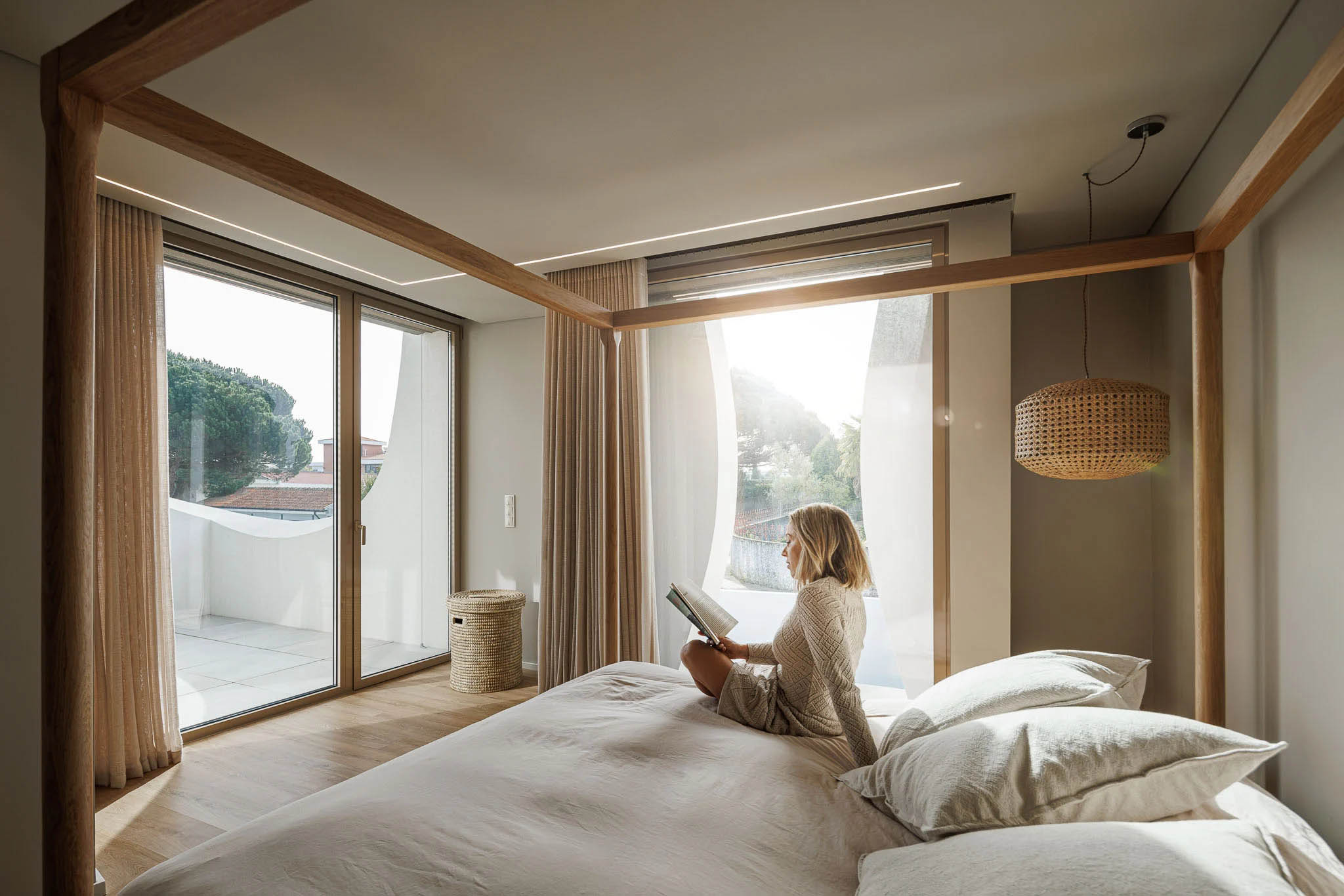 別墅設計,原木色別墅設計,Sandra Micaela Casinha Atelier,國外別墅設計案例,葡萄牙,波爾圖,別墅設計方案,庭院別墅