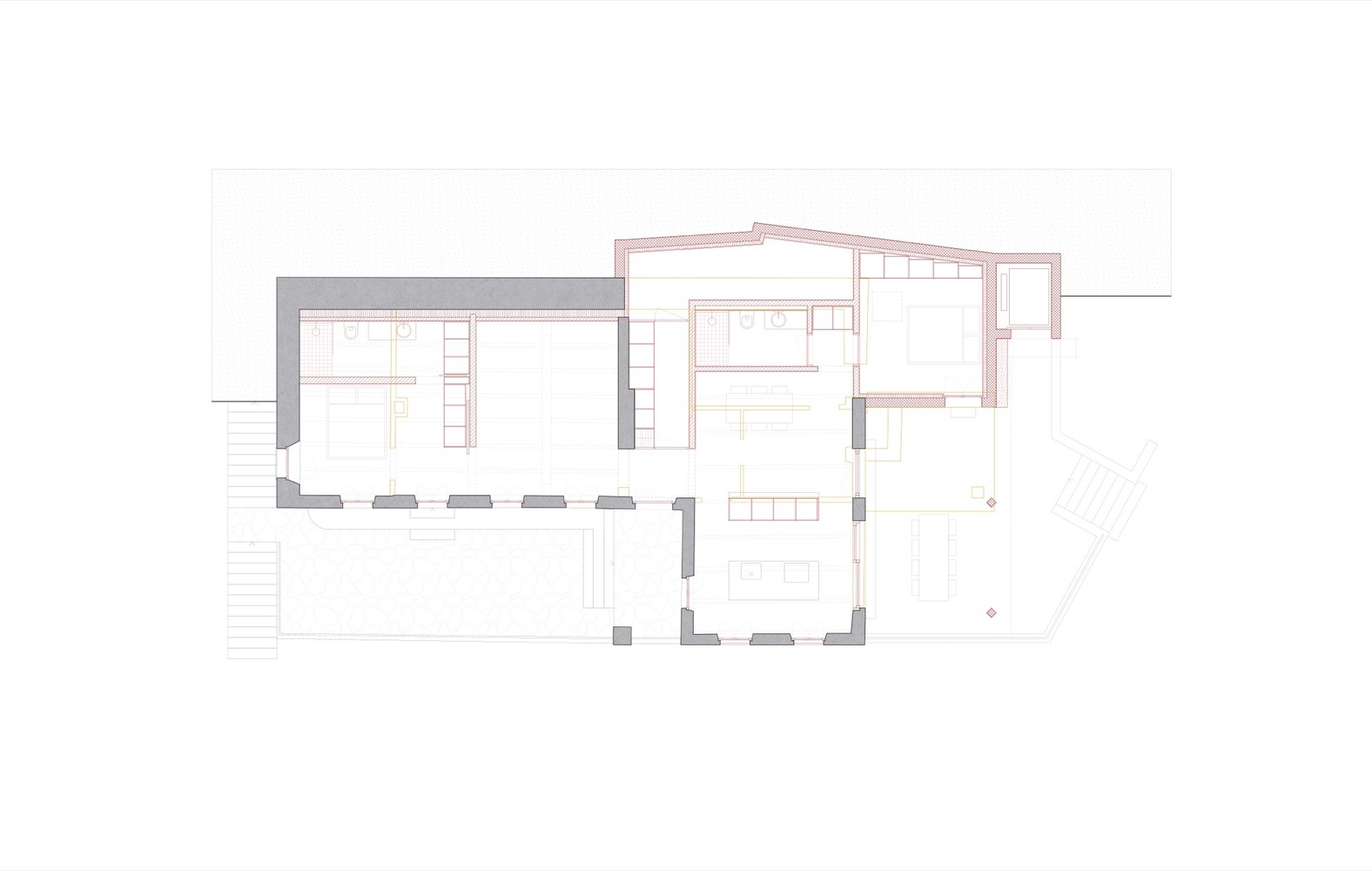 住宅設計,住宅設計案例,住宅改造,清水混凝土,Kollektiv Marudo,瑞士,湖景住宅,130㎡