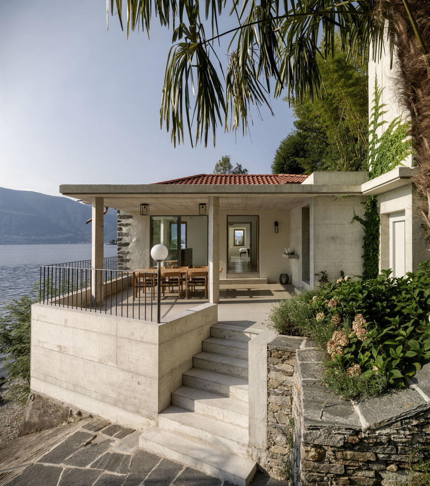 住宅設計,住宅設計案例,住宅改造,清水混凝土,Kollektiv Marudo,瑞士,湖景住宅,130㎡