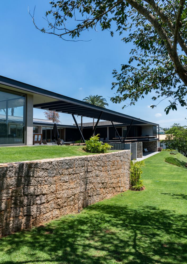 住宅設計,別墅設計案例,別墅設計,別墅設計方案,開放式布局,Alexandre Chaguri Arquitetura,巴西,山景別墅,1200㎡