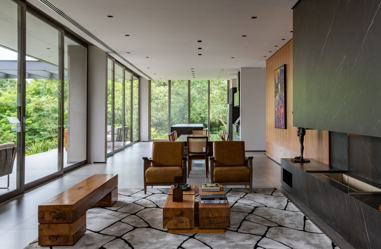 住宅設計,別墅設計案例,別墅設計,別墅設計方案,開放式布局,Alexandre Chaguri Arquitetura,巴西,山景別墅,1200㎡