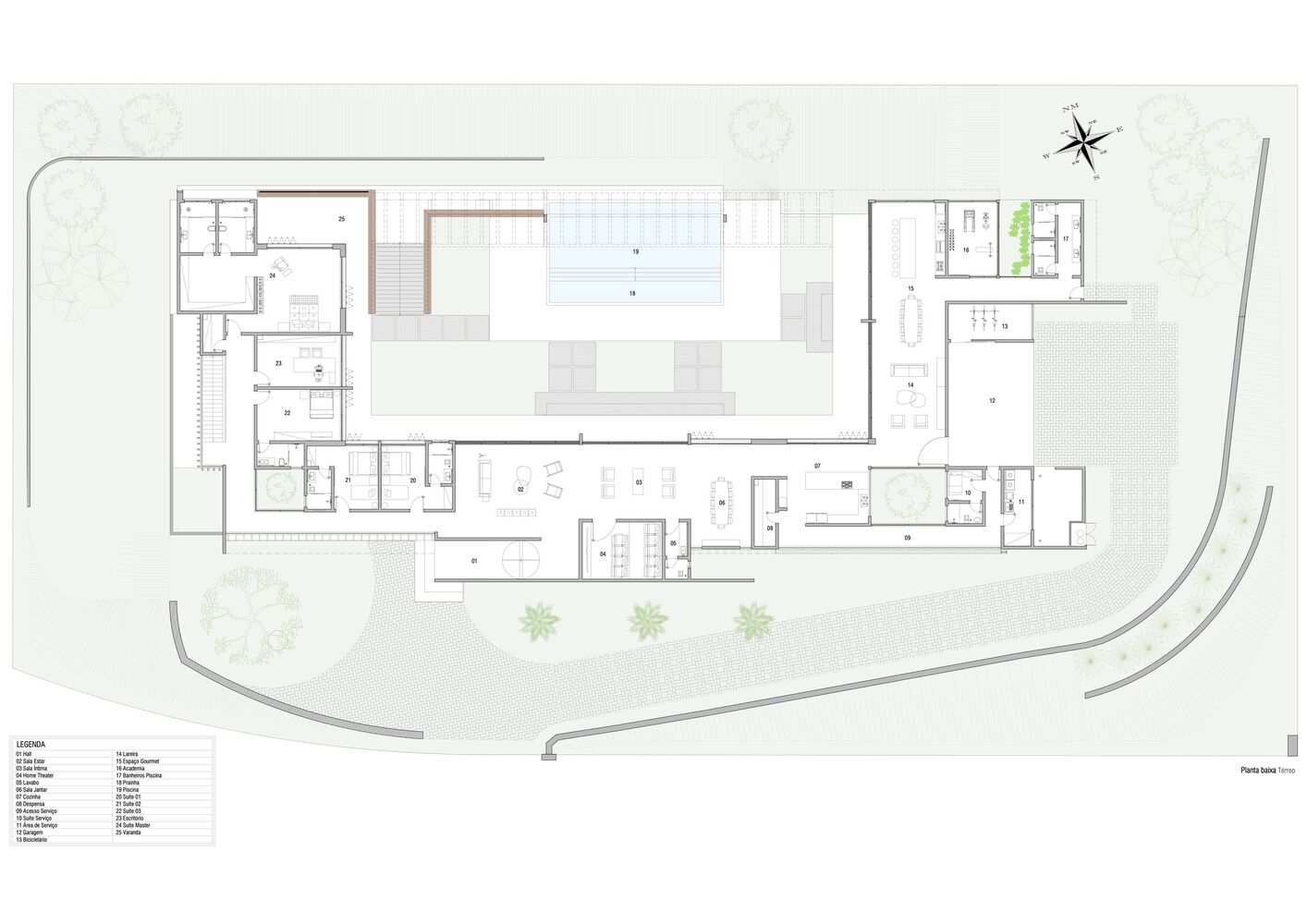 住宅設計,別墅設計案例,別墅設計,別墅設計方案,開放式布局,Alexandre Chaguri Arquitetura,巴西,山景別墅,1200㎡