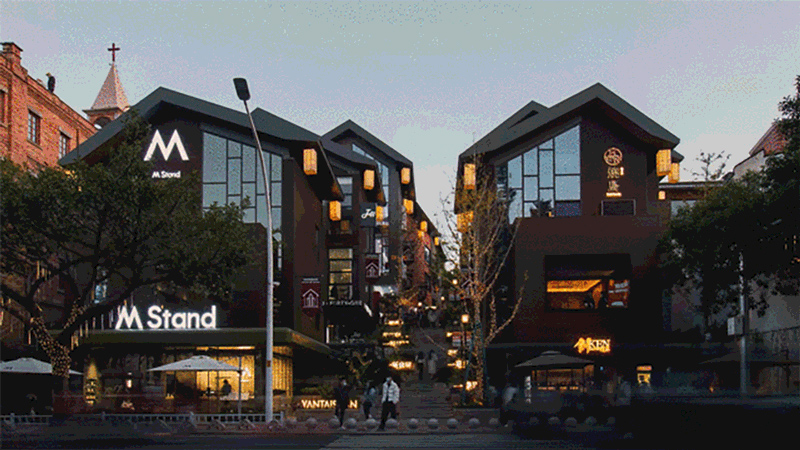 公共空間設計,商業街改造,街景改造,街景改造設計,商業街升級改造,街景改造升級,福州,煙台山商業街景營造,宇合光年