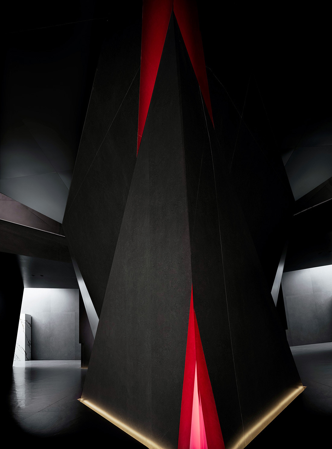 展廳設計,展廳設計案例,展廳設計方案,岩板展廳設計,材料展廳設計,建材展廳設計,廣東,西班牙GOJE岩板展廳,拓維設計