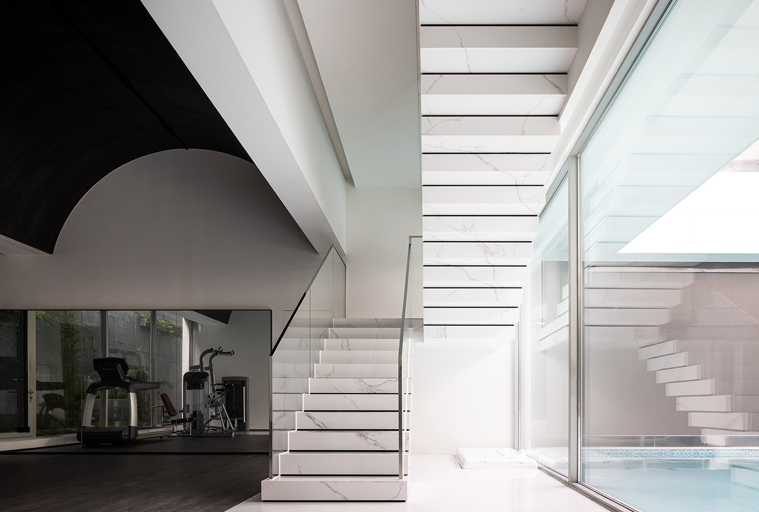 1500㎡別墅設計,1500㎡,別墅設計,獨棟別墅設計,豪宅設計,別墅設計案例,別墅裝修,現代風格別墅設計,極簡風格設計,獨棟住宅設計,廣東,極簡豪宅的試探,艾克建築設計,謝培河