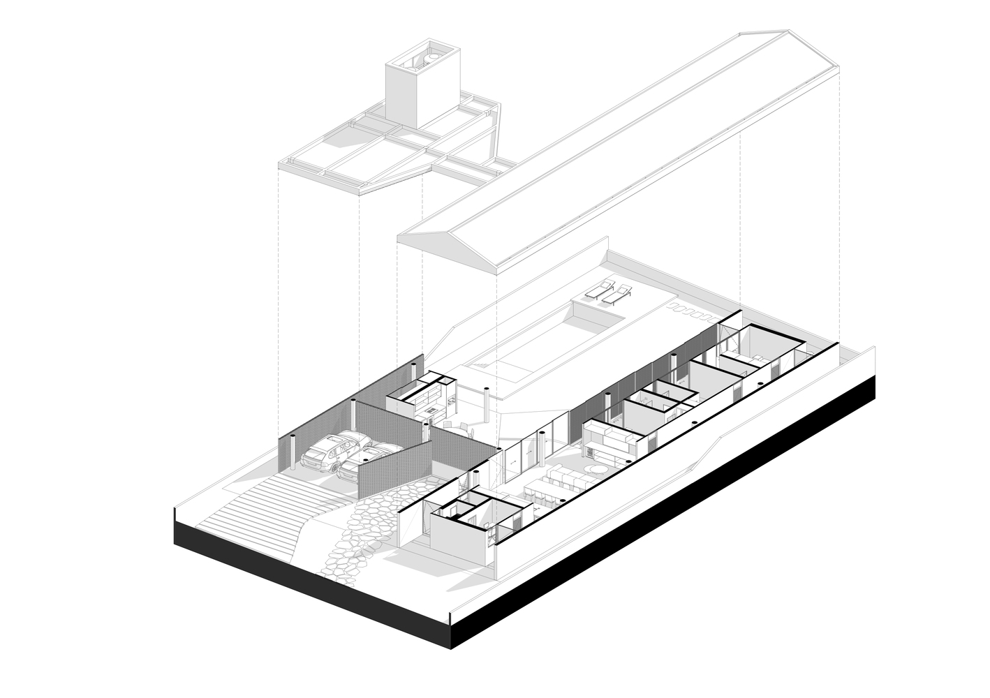 住宅設計,聯排別墅,別墅設計,紅磚別墅,Coletivo de Arquitetos,巴西,庭院別墅,300㎡