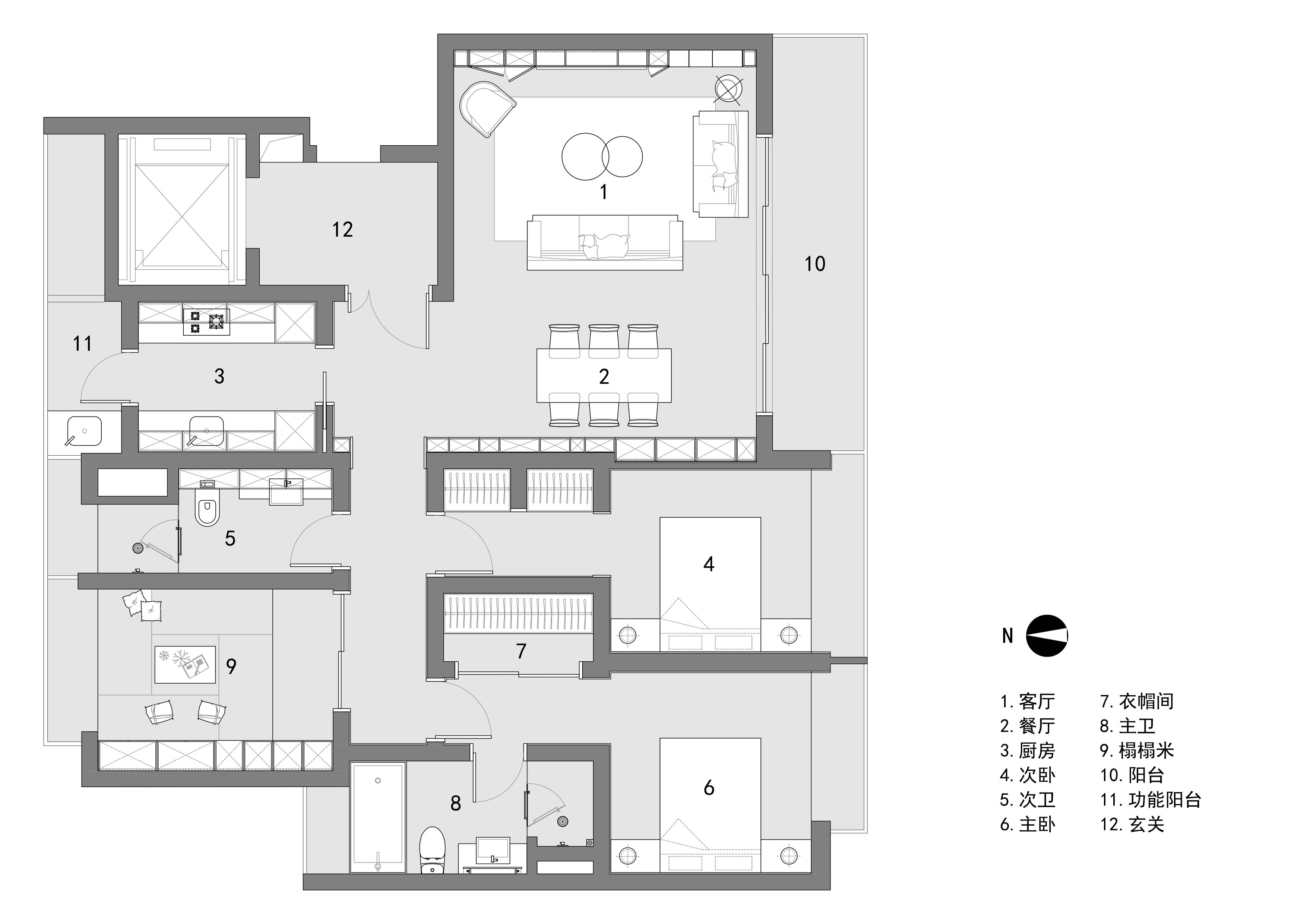 135㎡,135㎡住宅設計,家裝設計,家裝設計案例,家裝設計方案,現代風格住宅設計,極簡風格住宅設計,公寓設計,上海,前灘極簡現代又充滿溫情的家,內造設計