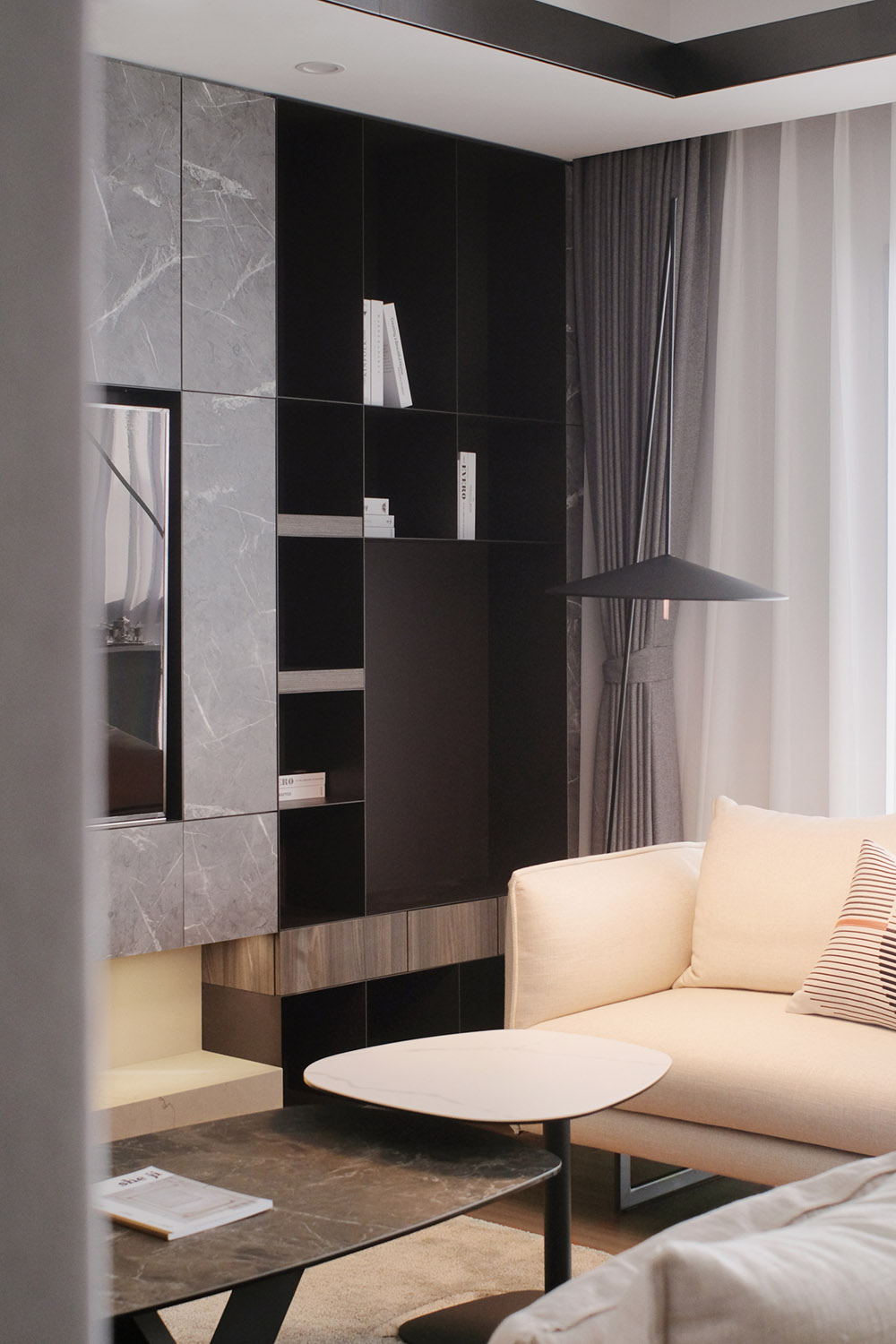 135㎡,135㎡住宅設計,家裝設計,家裝設計案例,家裝設計方案,現代風格住宅設計,極簡風格住宅設計,公寓設計,上海,前灘極簡現代又充滿溫情的家,內造設計