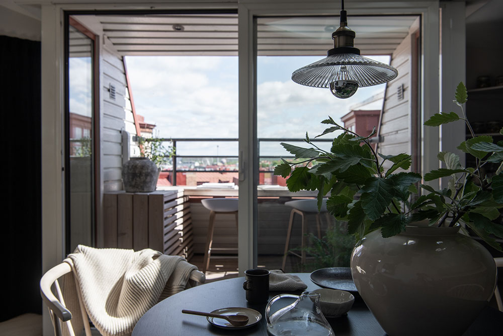 公寓設計,頂層公寓設計案例,Burfors,65㎡,瑞典,哥德堡,頂層閣樓,小戶型設計