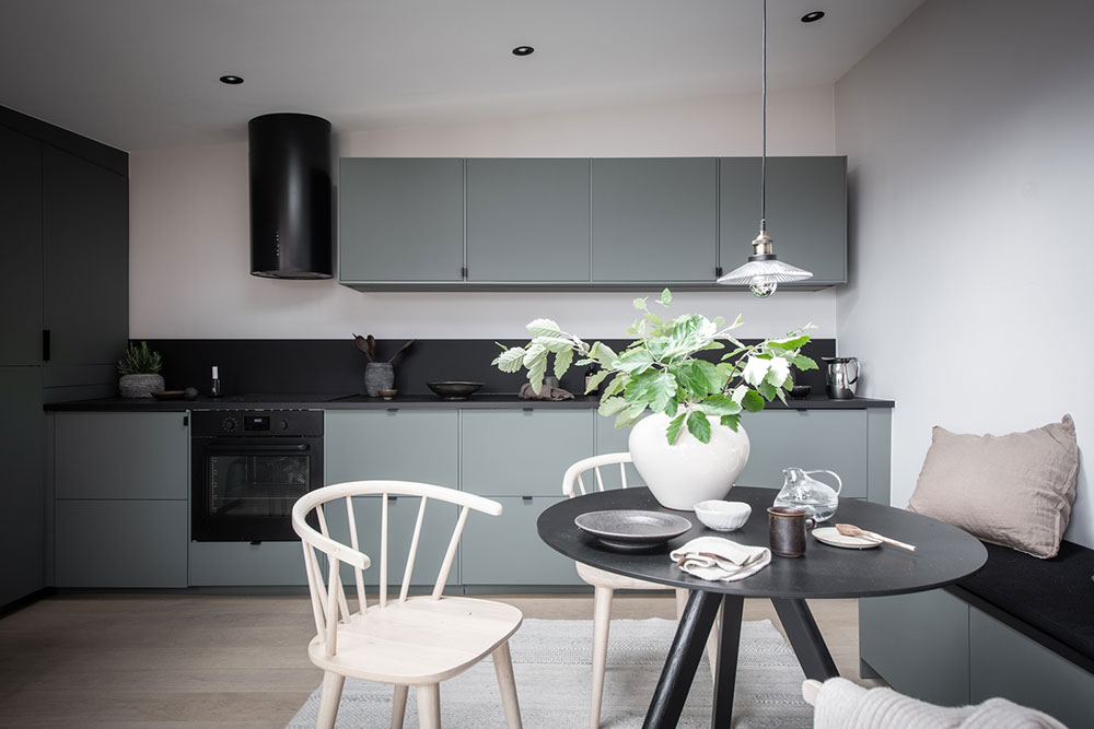 公寓設計,頂層公寓設計案例,Burfors,65㎡,瑞典,哥德堡,頂層閣樓,小戶型設計