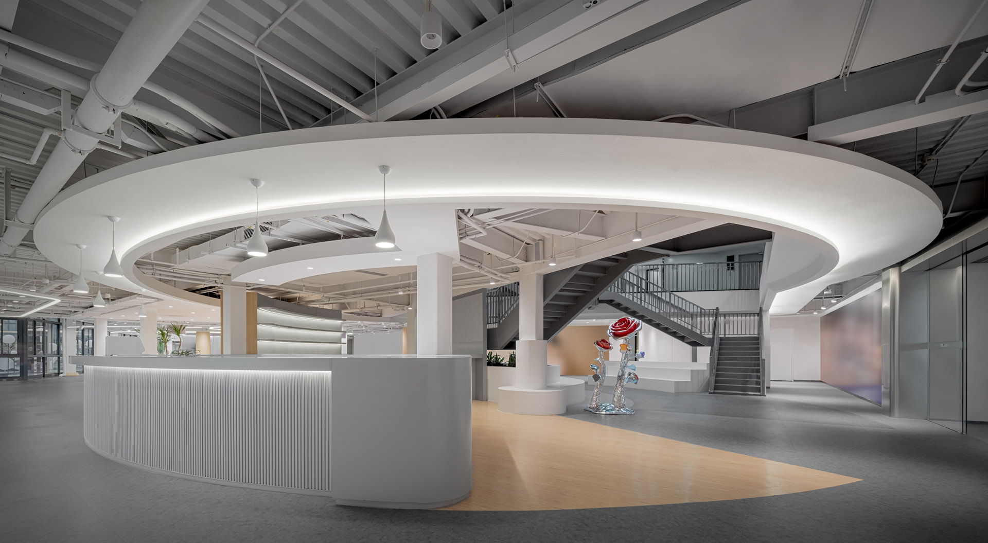 辦公室設計,美妝產品體驗中心設計,美妝公司辦公室設計,多功能空間設計,展廳設計,美妝產品展廳設計,商店設計,零售店設計,廣州,完美日記總部品牌體驗中心,Cityinno