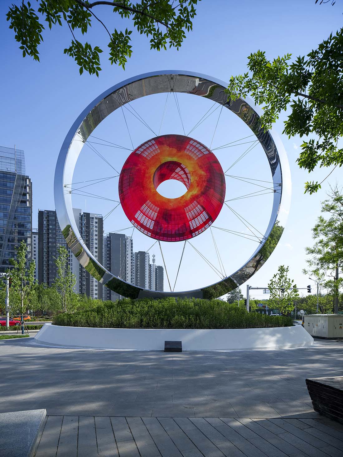 藝術作品設計,藝術雕塑設計,雕塑設計,裝置設計,《炫彩望京》— 北京望京城區地標,北京,胡泉純,場域營造工作室