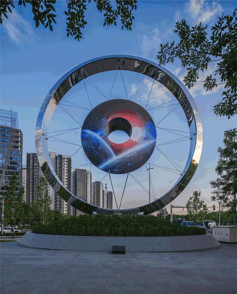 藝術作品設計,藝術雕塑設計,雕塑設計,裝置設計,《炫彩望京》— 北京望京城區地標,北京,胡泉純,場域營造工作室